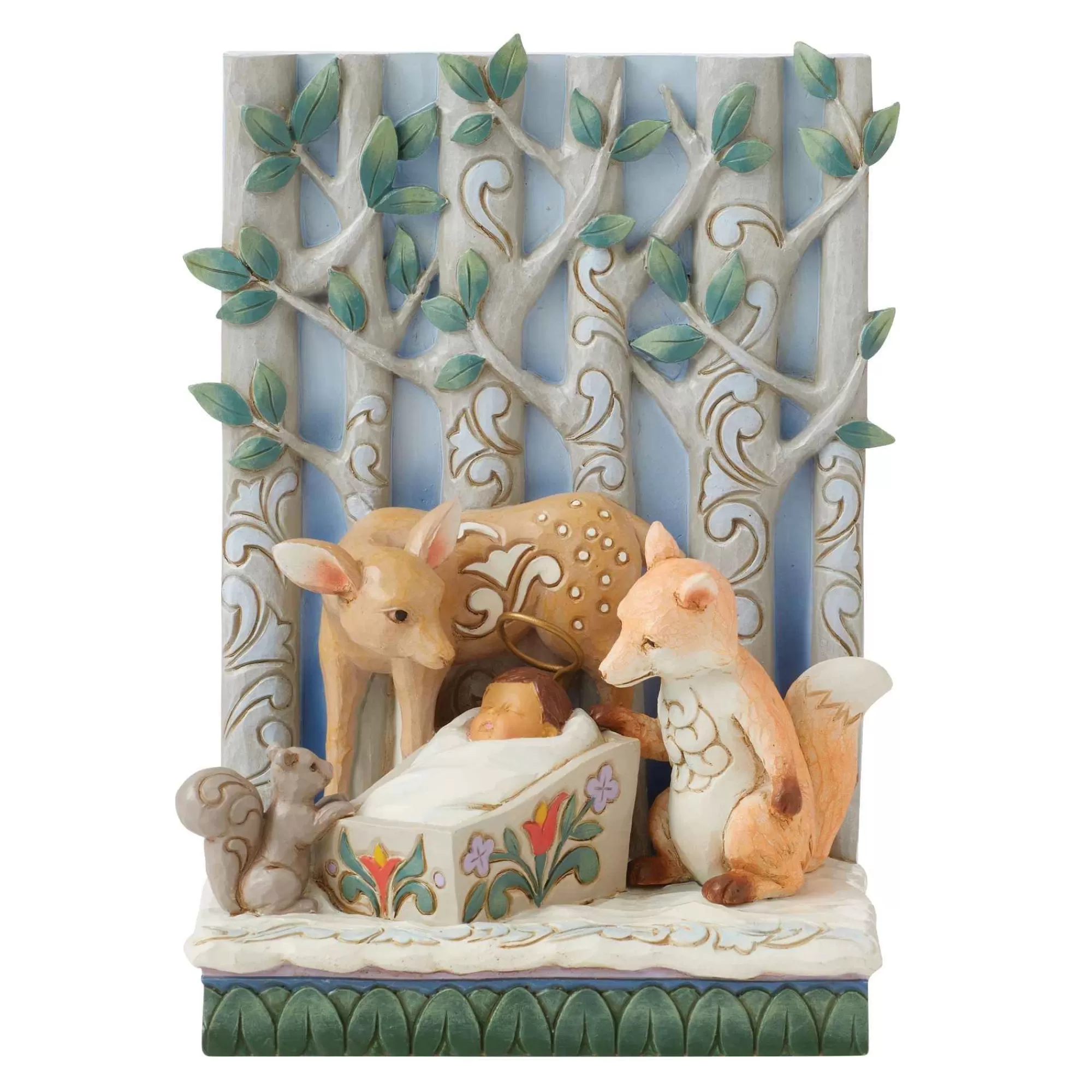 Jim Shore Heartwood Creek Baby Jesus And Animals Fig