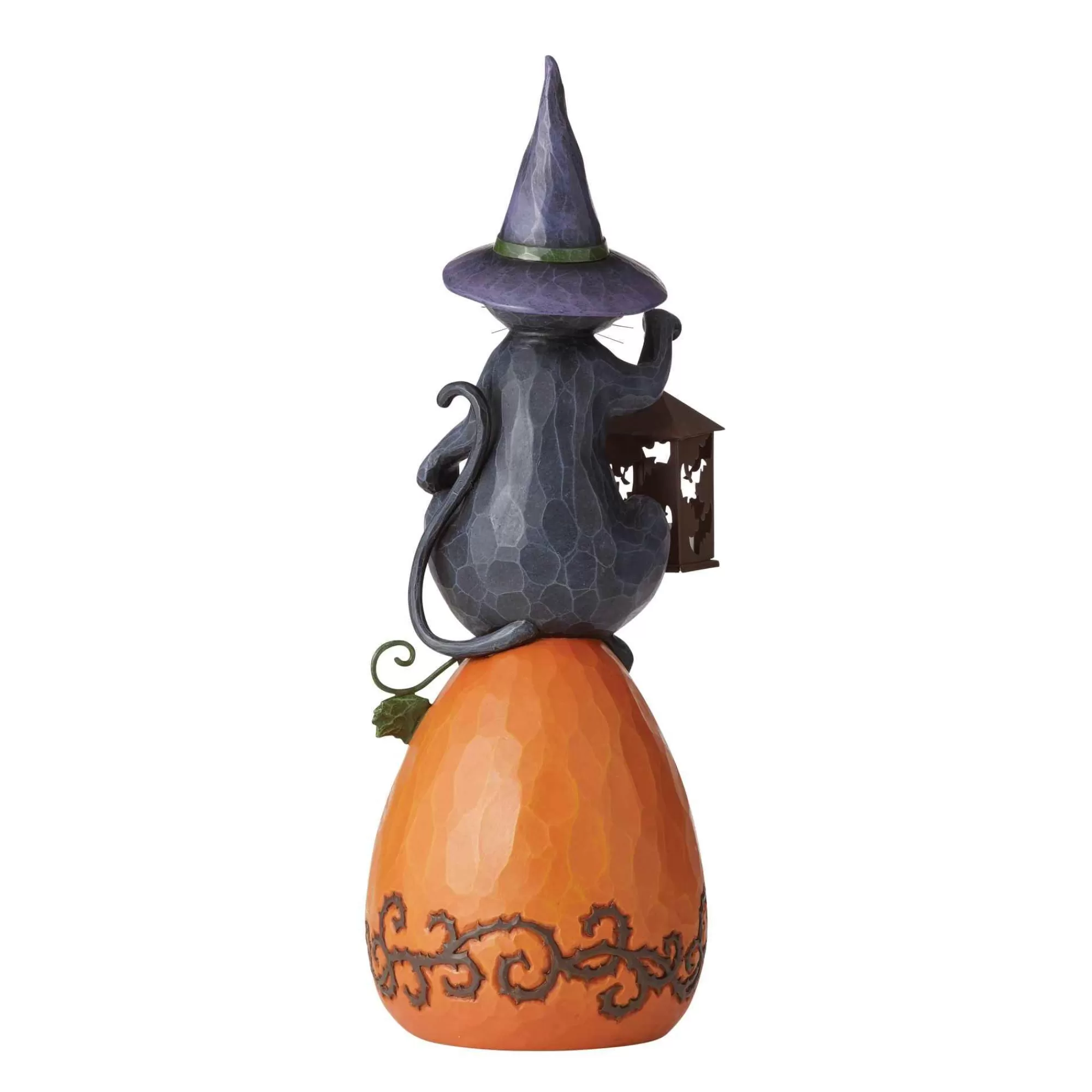 Jim Shore Heartwood Creek Black Cat/Lited Pumpkin Statue