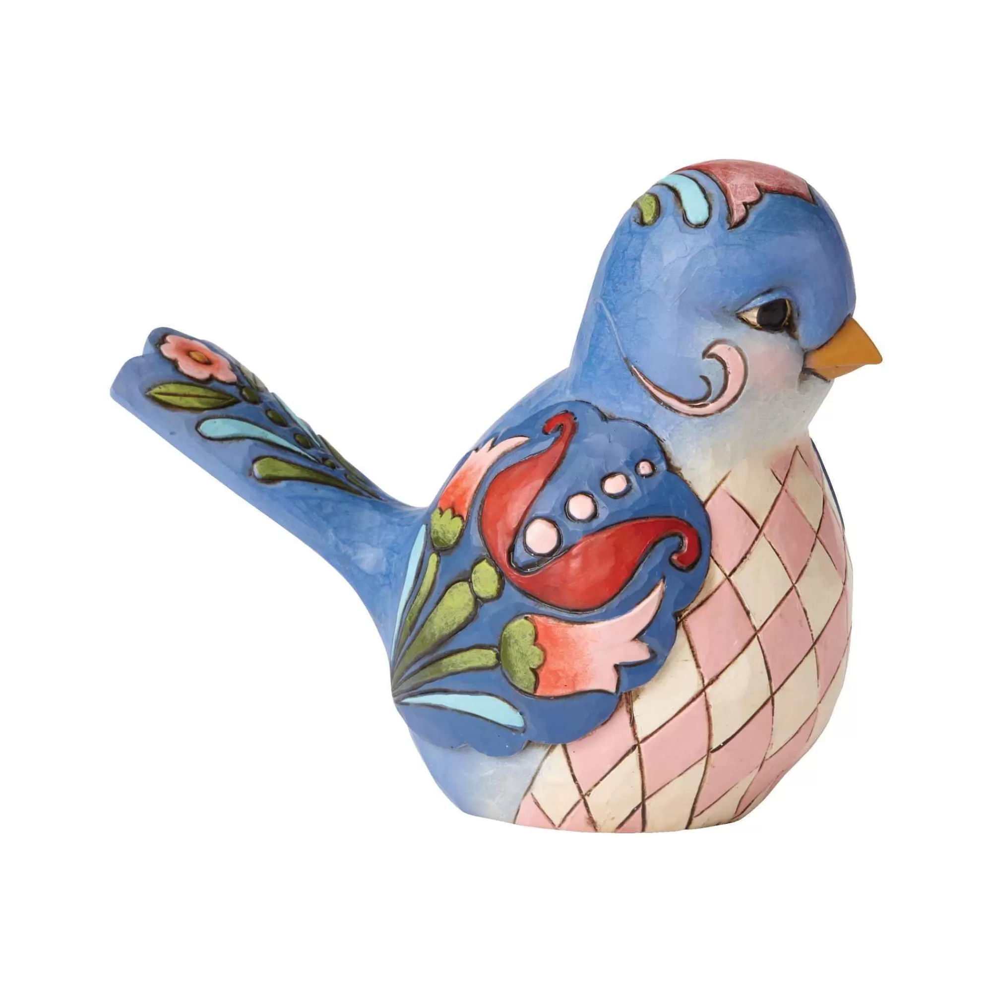 Jim Shore Heartwood Creek Blue Floral Bird