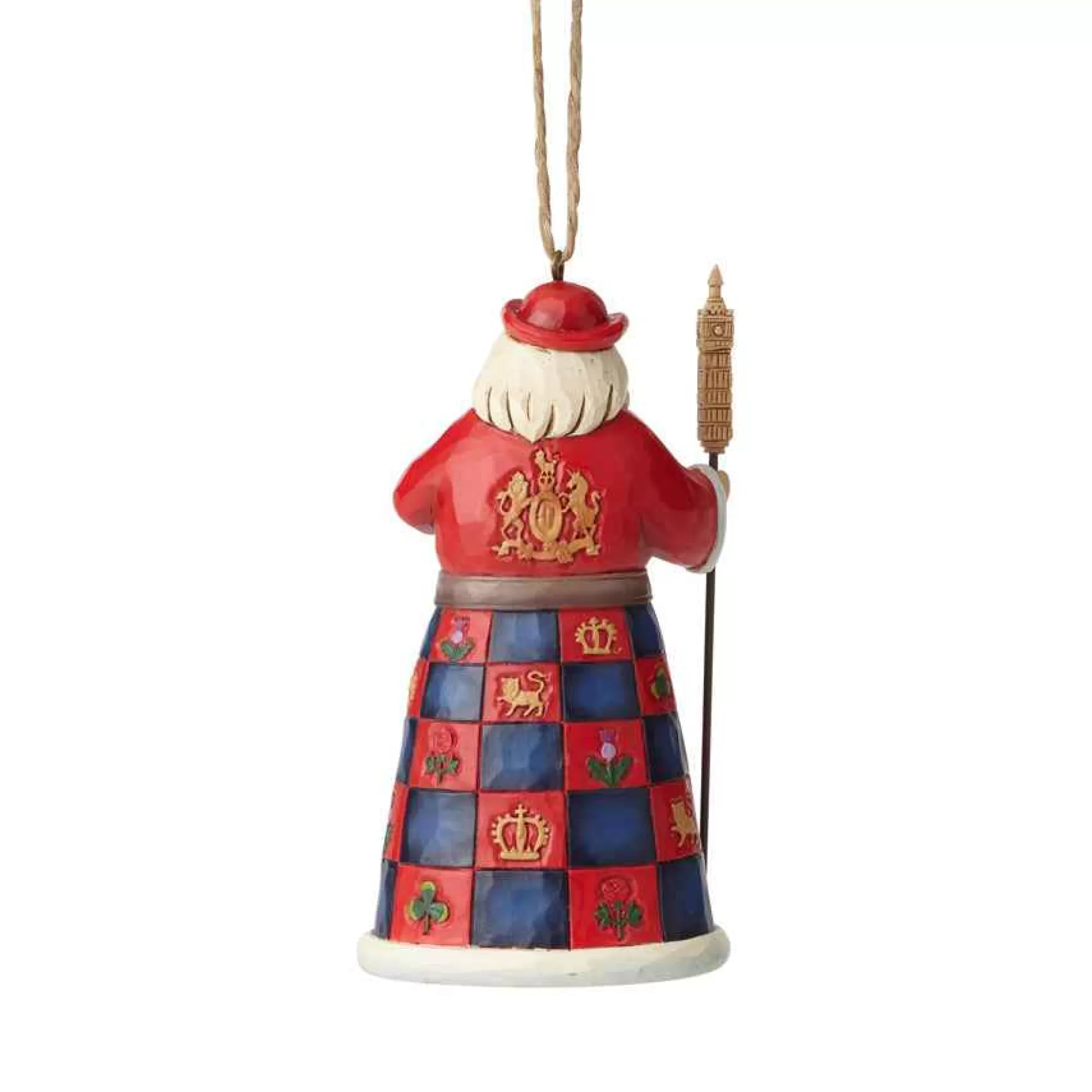 Jim Shore Heartwood Creek British Santa Ornament