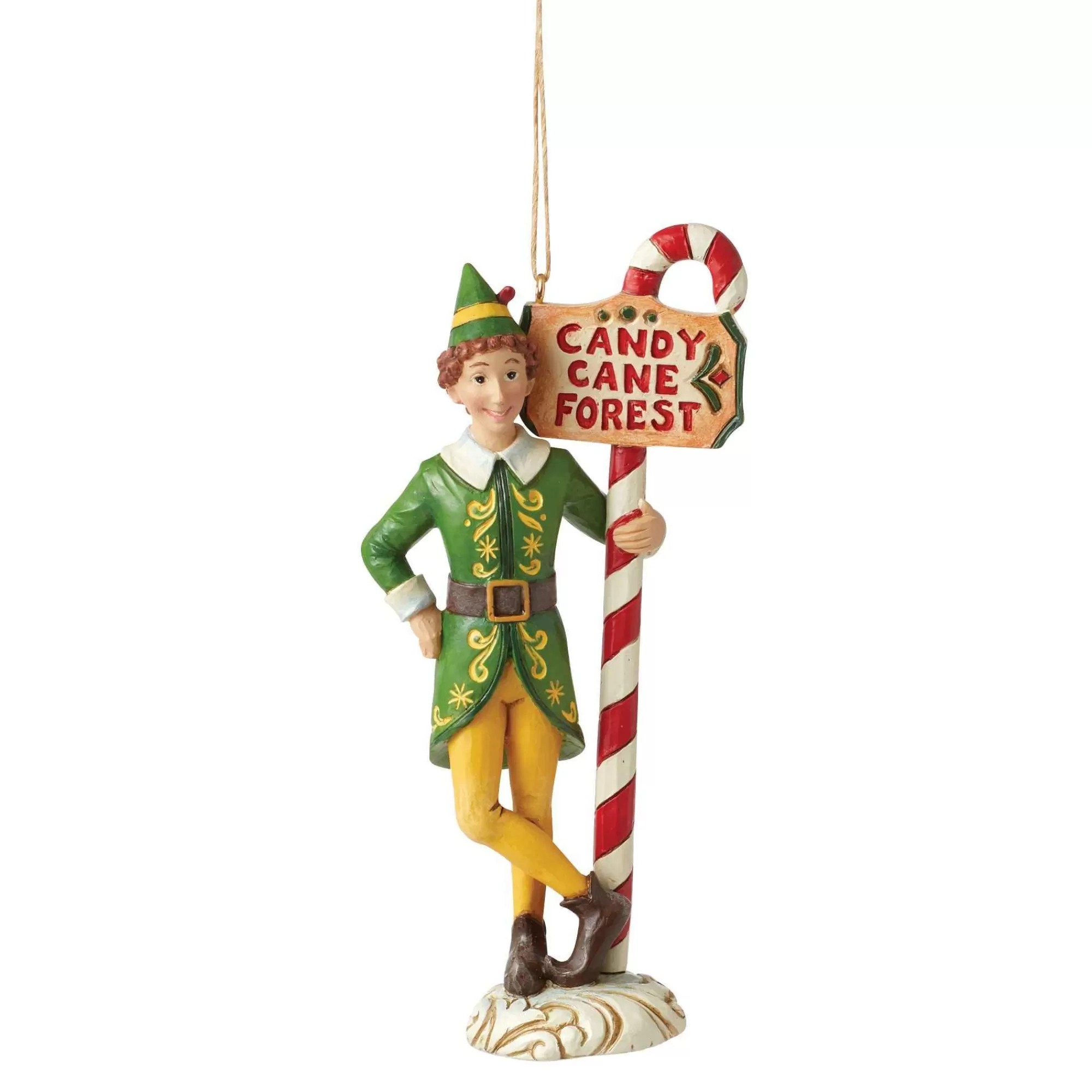 Elf by Jim Shore Buddy Elf By Candy Cane Orn