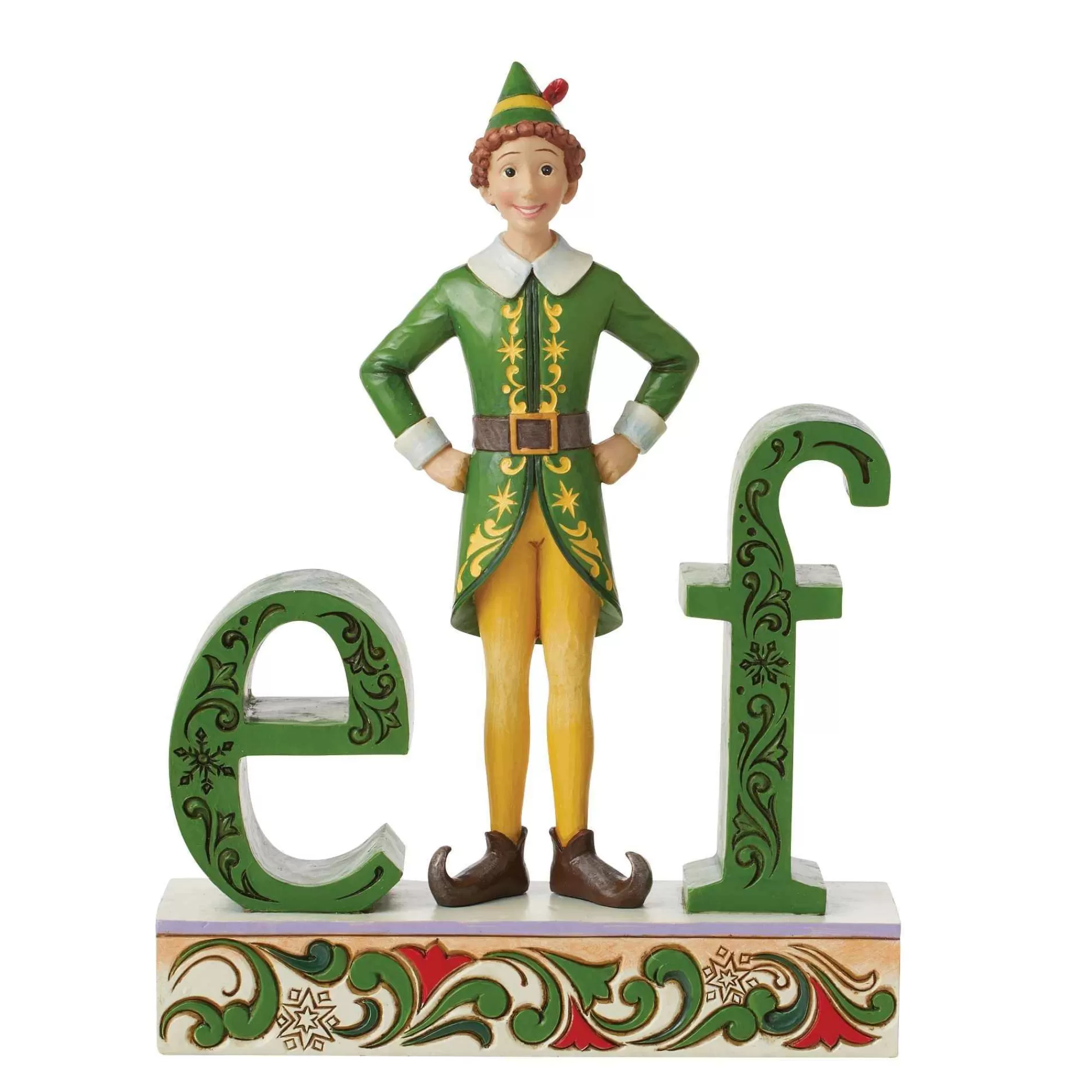 Elf by Jim Shore Buddy Elf Standing Elf Word