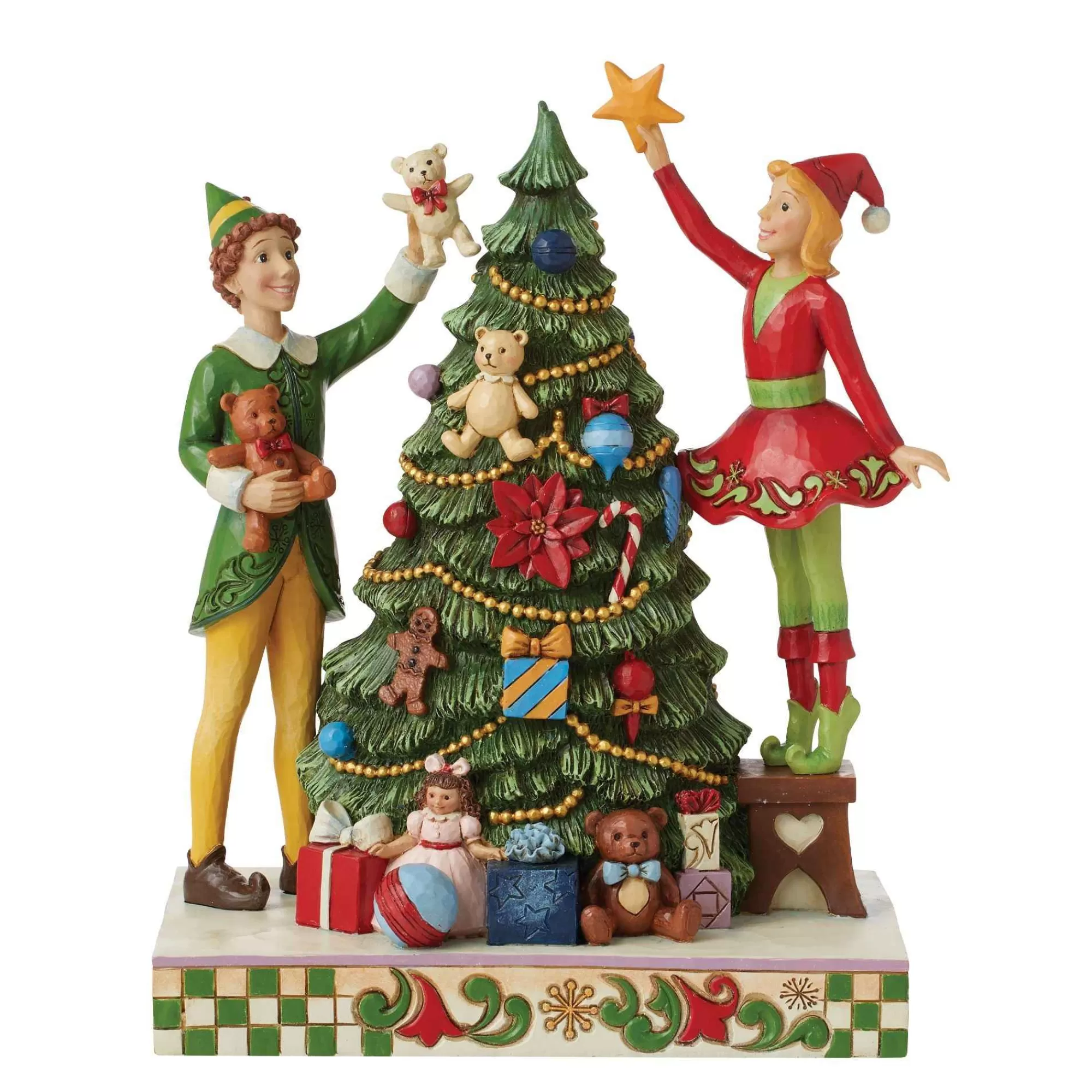 Elf by Jim Shore Buddy Elf/Jovie Elf Decorating