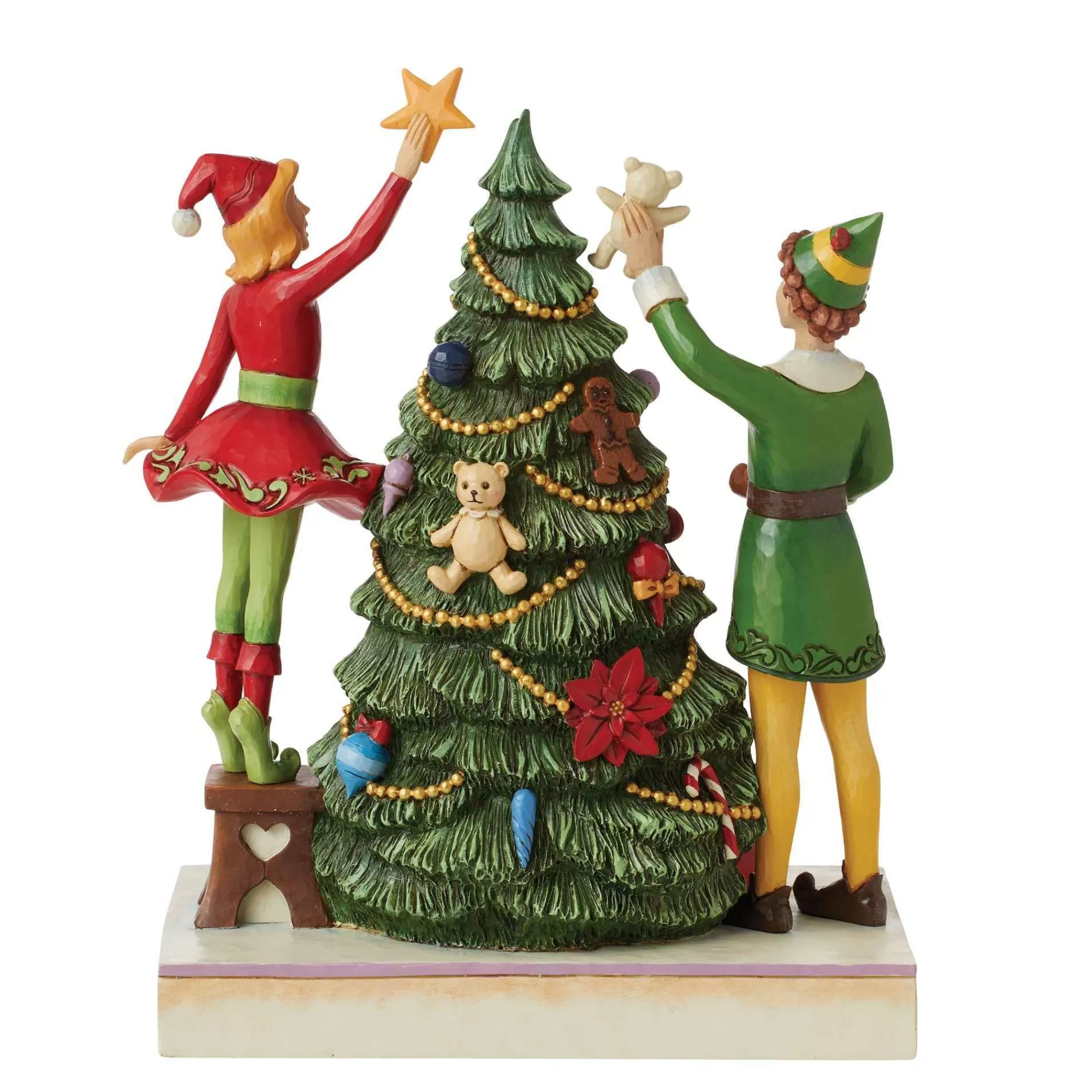 Elf by Jim Shore Buddy Elf/Jovie Elf Decorating