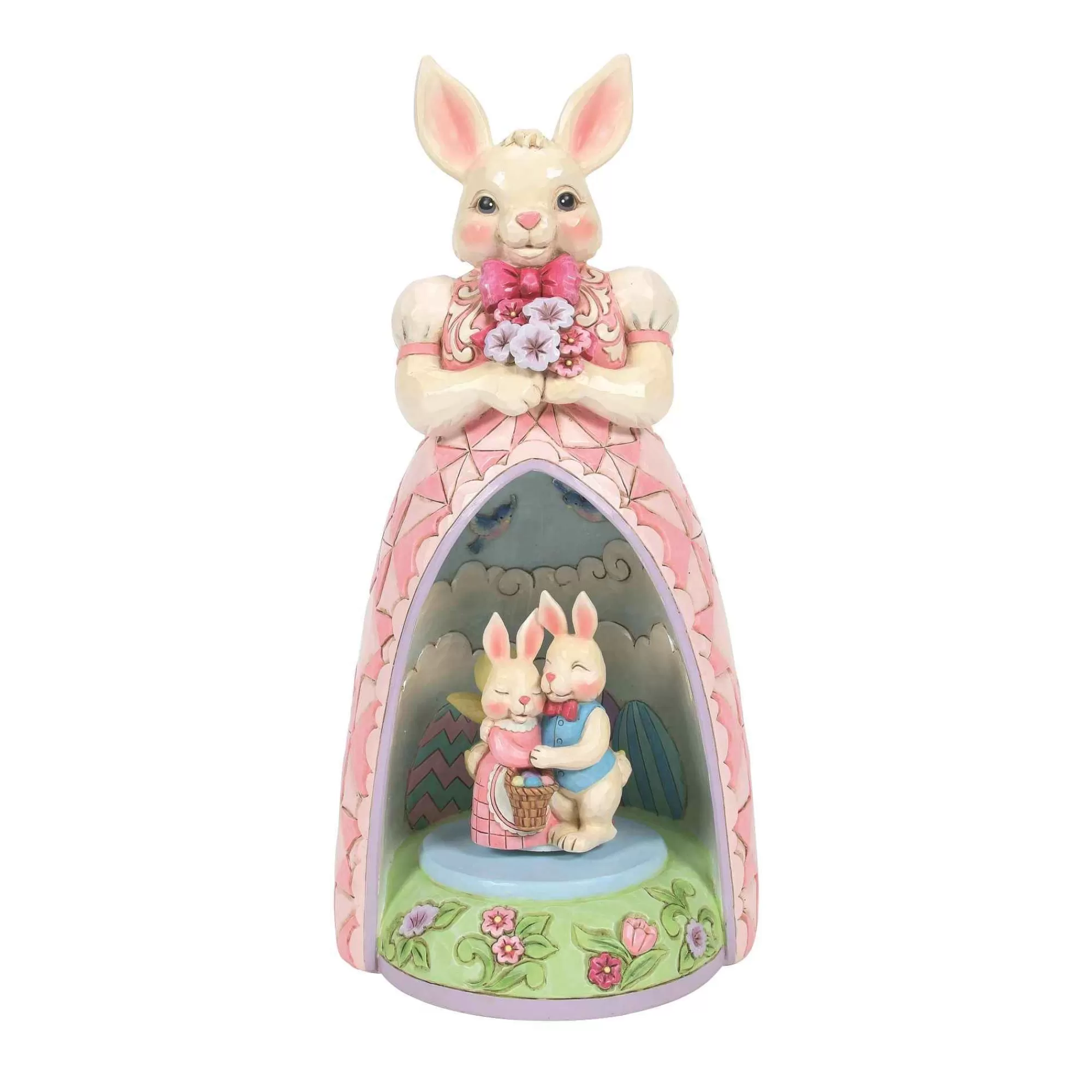 Jim Shore Heartwood Creek Bunny Lighted Rotating Scene