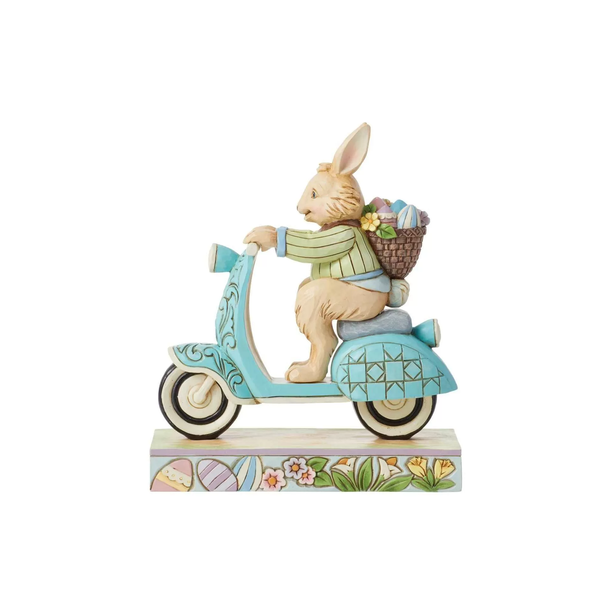 Jim Shore Heartwood Creek Bunny On Scooter Fig