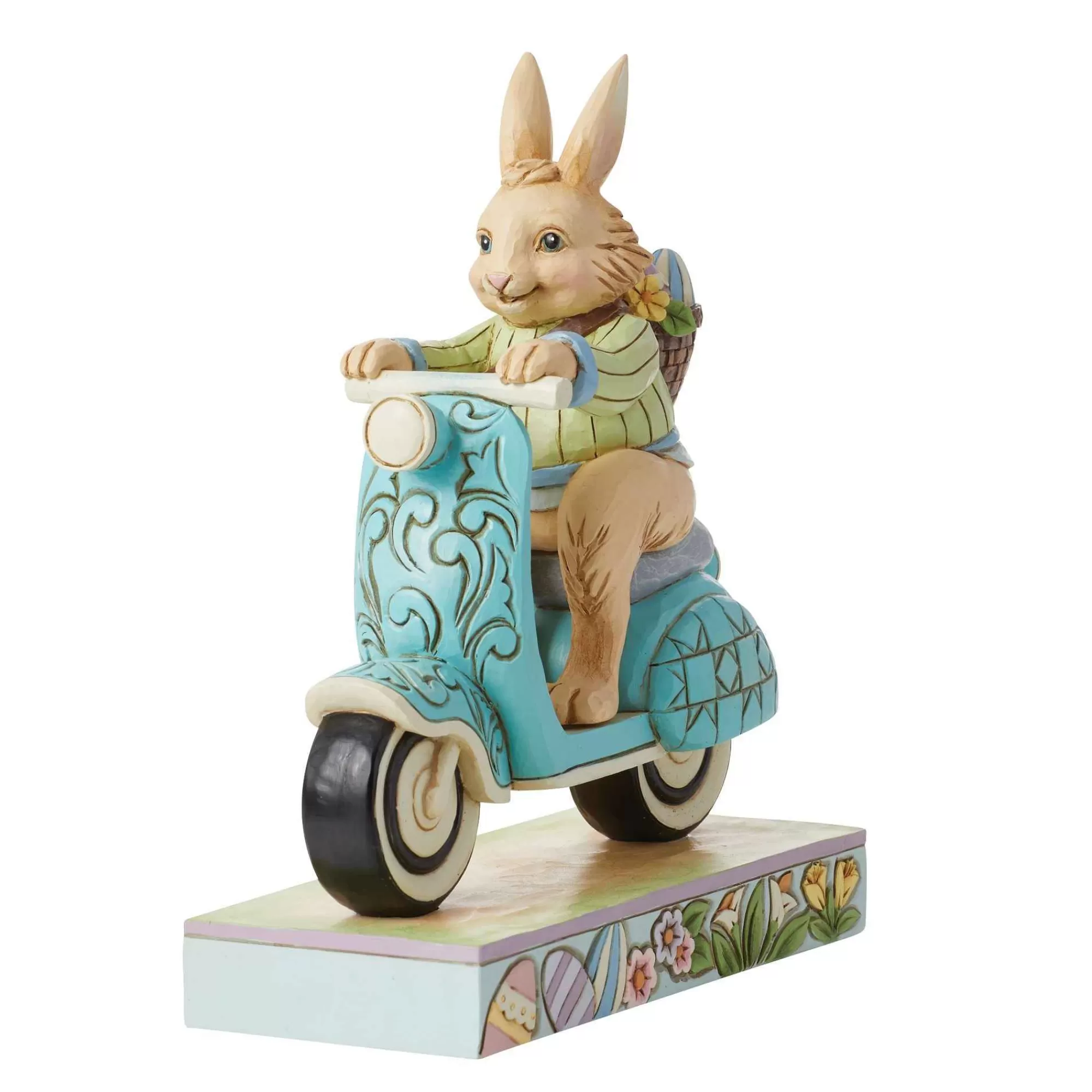 Jim Shore Heartwood Creek Bunny On Scooter Fig