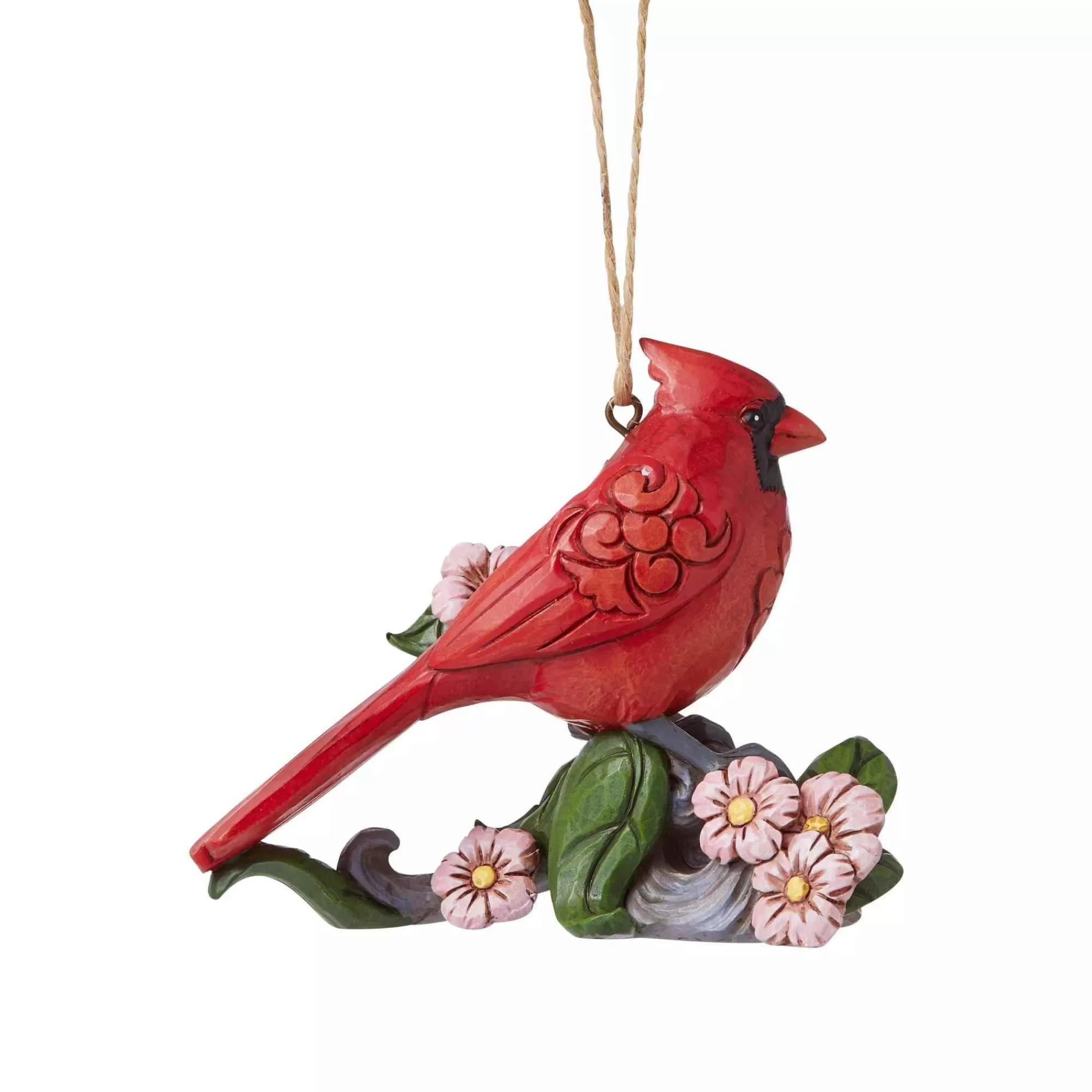 Jim Shore Heartwood Creek Caring Cardinals Flower Orn