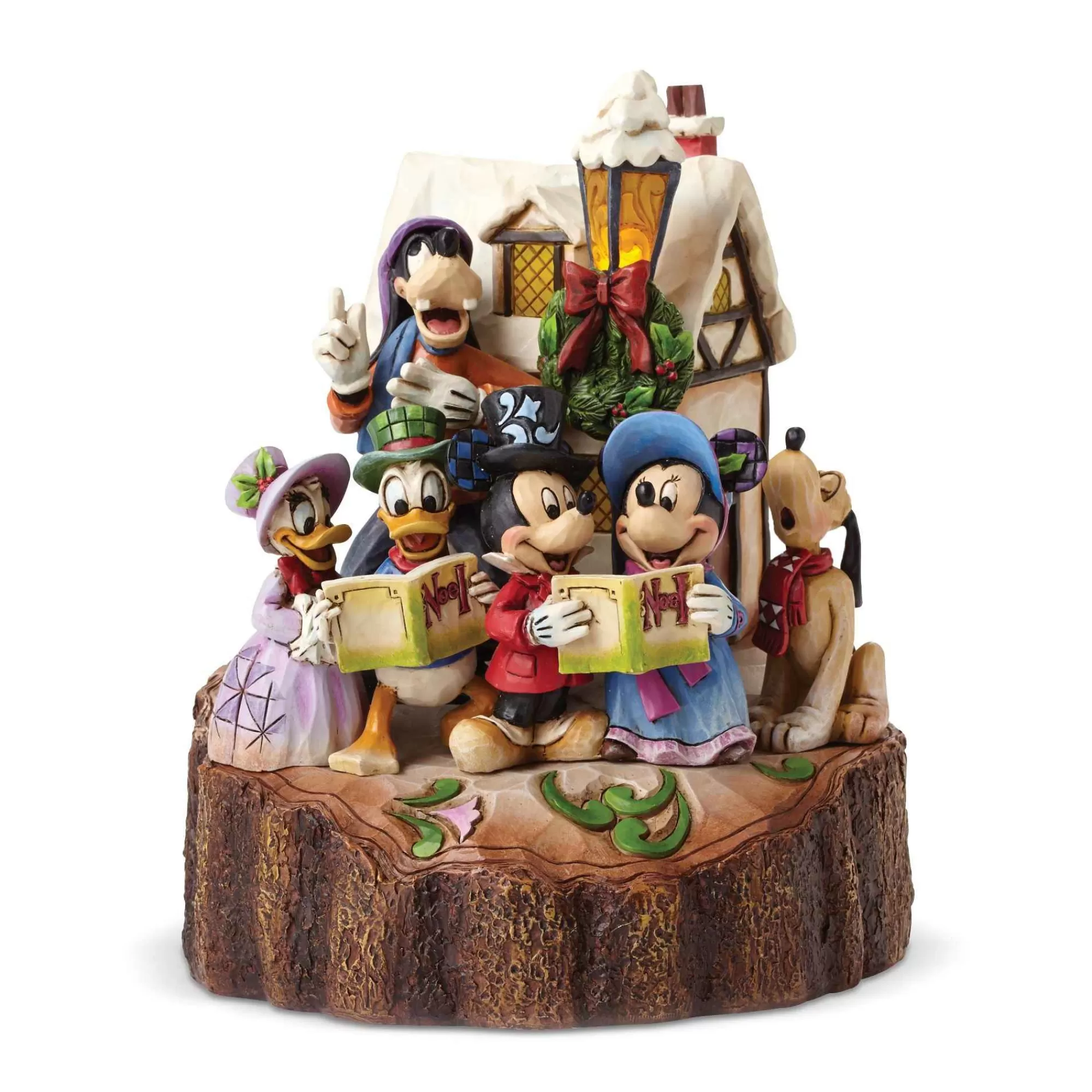 Disney Traditions Caroling Carved By Heart