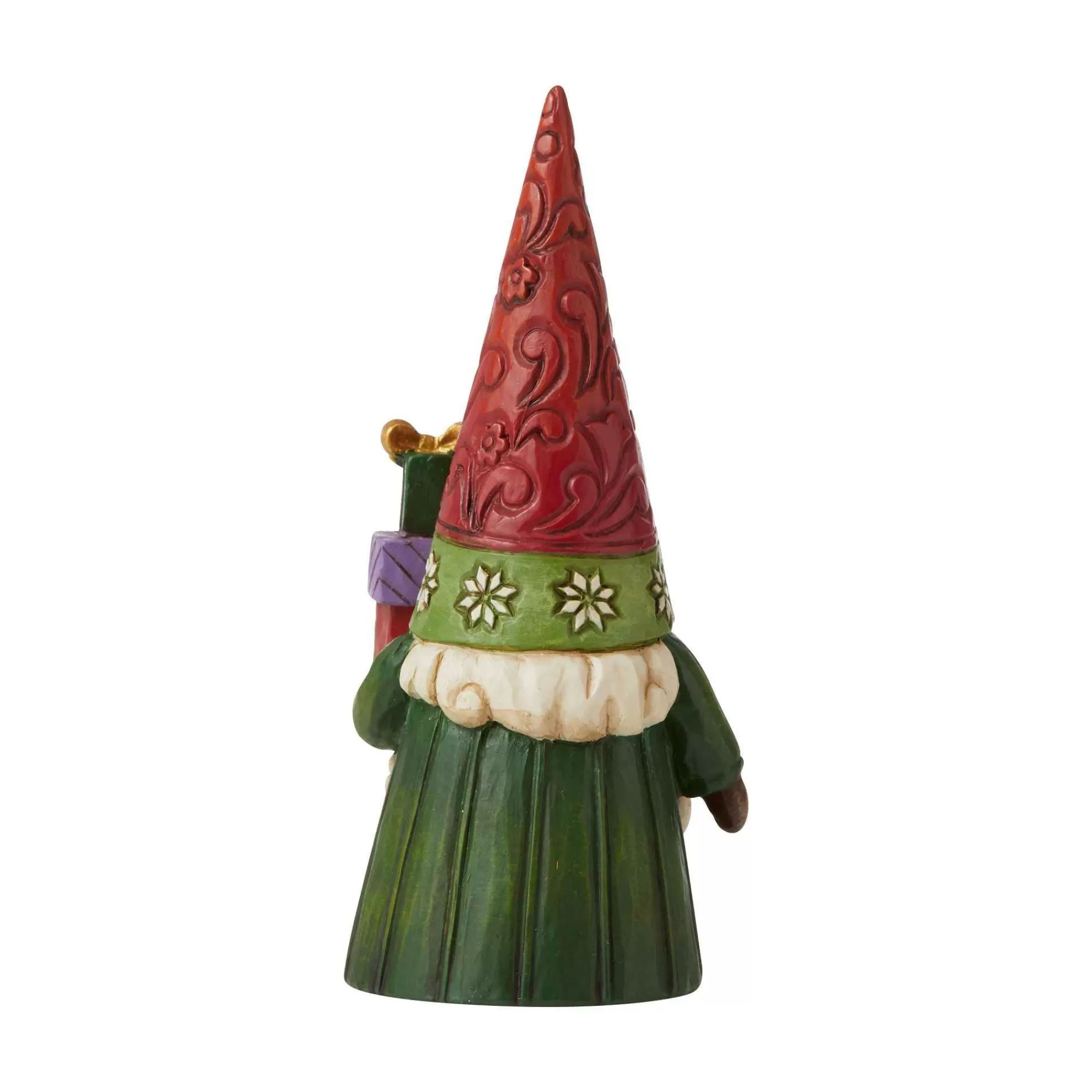 Jim Shore Heartwood Creek Christmas Gnome Holding Gifts