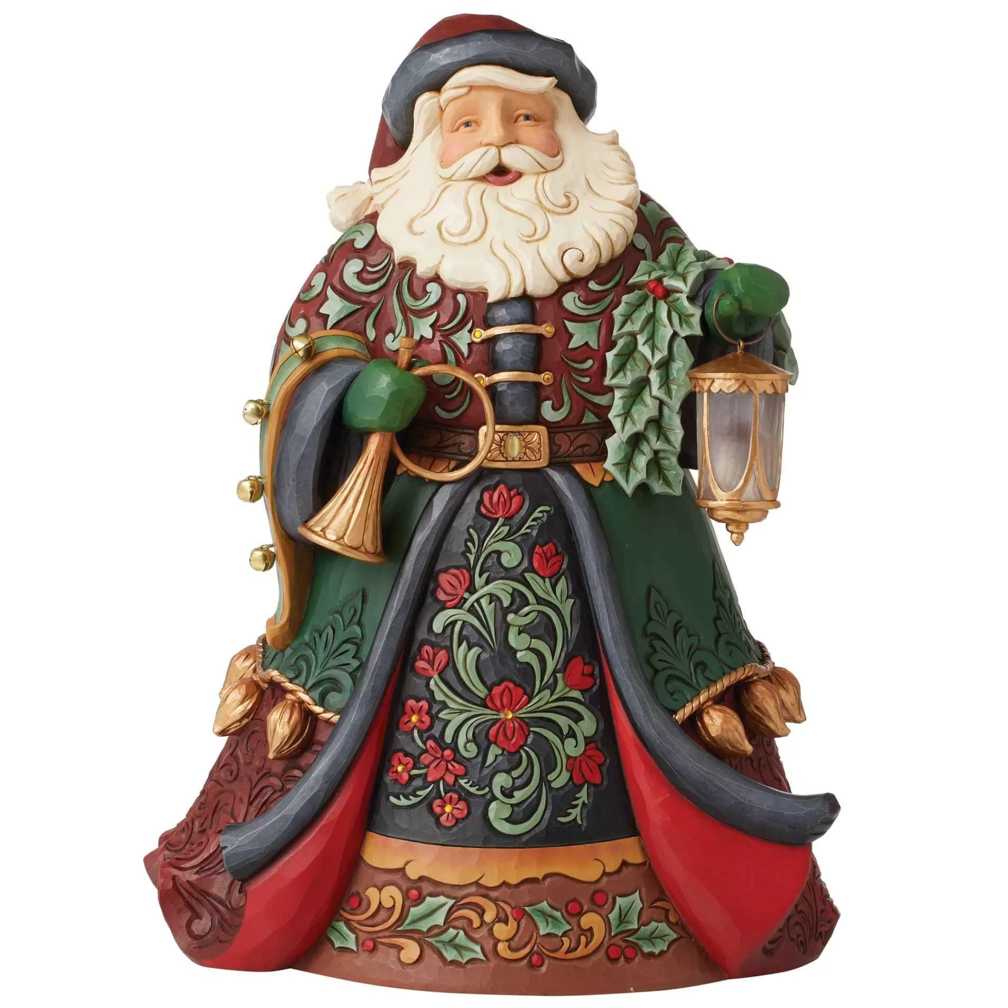 Jim Shore Heartwood Creek Collector Santa Lantern Fig