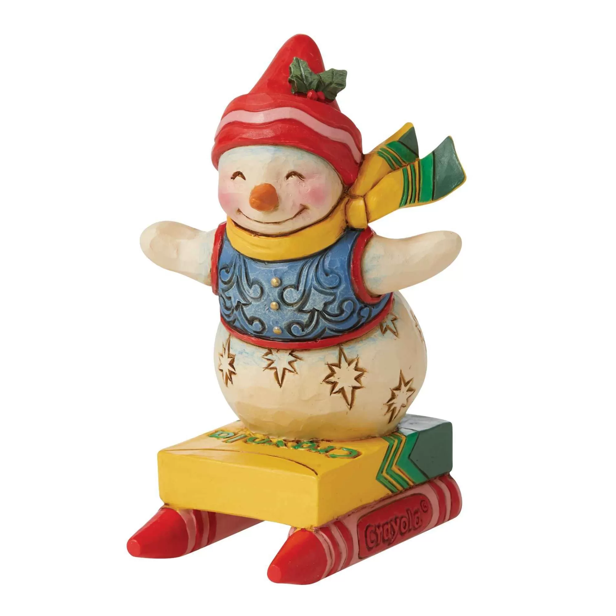 Crayola by Jim Shore Crayola Snowman Mini Figurine