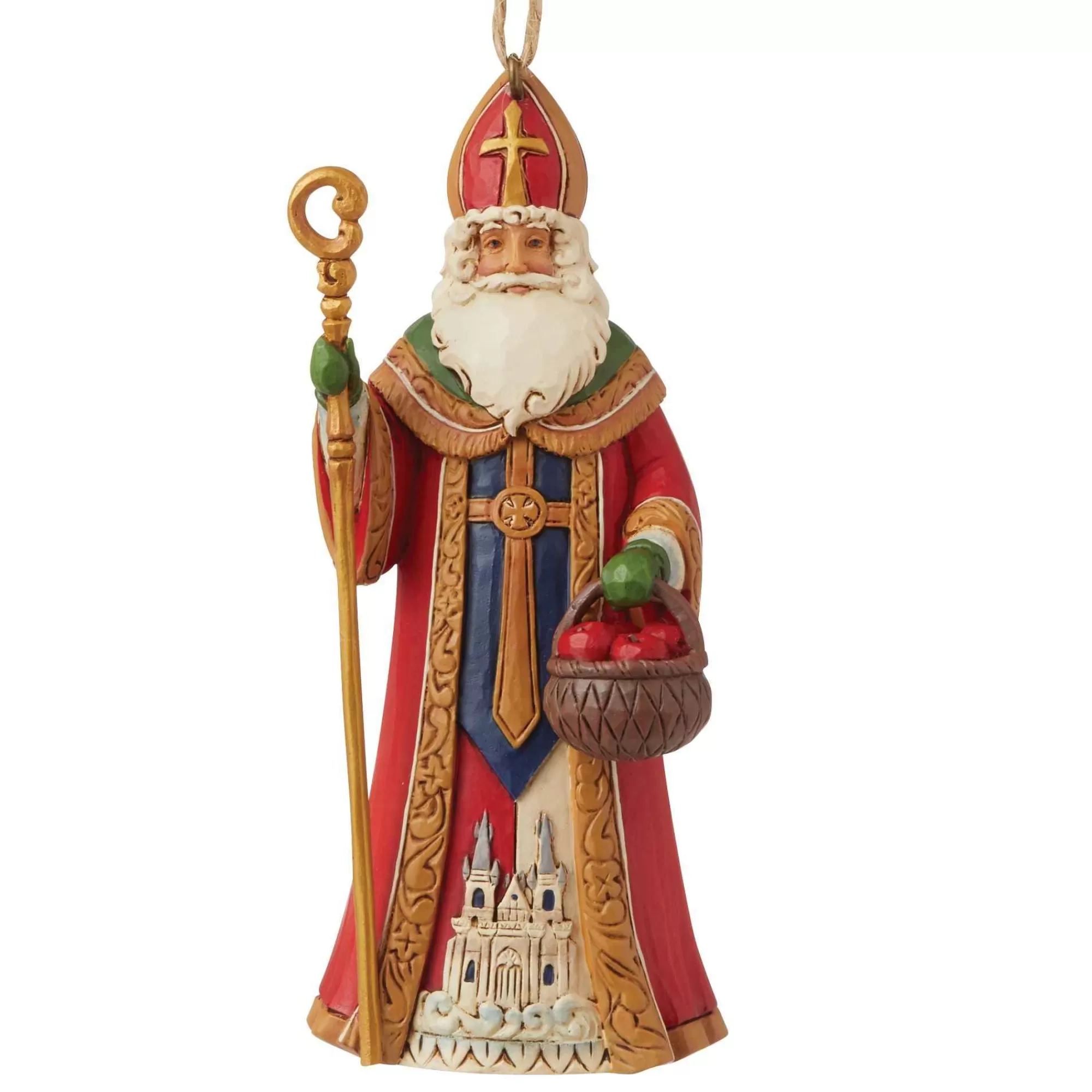 Jim Shore Heartwood Creek Czech Santa Ornament