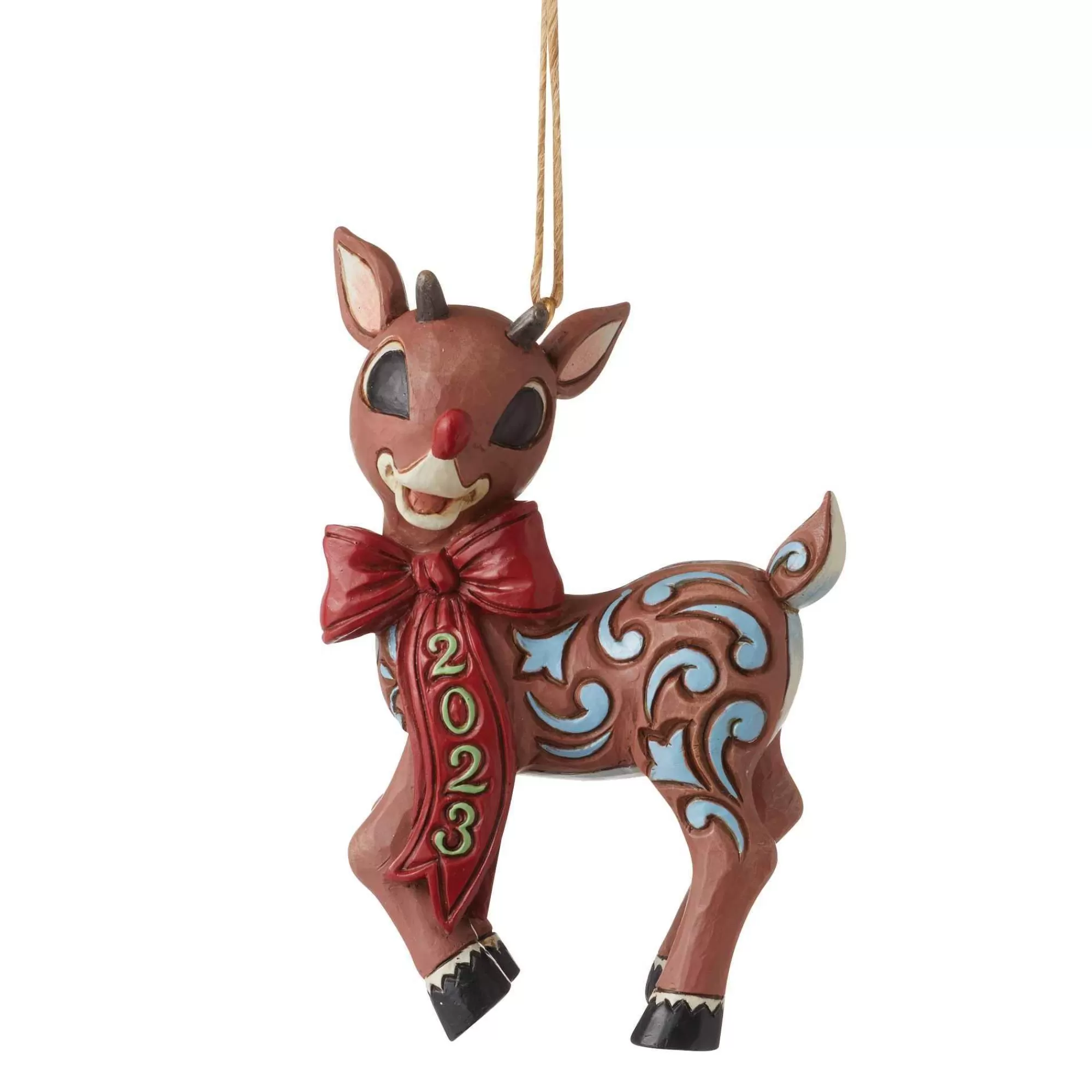 Rudolph Traditions by Jim Shore Dated 2023 Rudolph Ornament