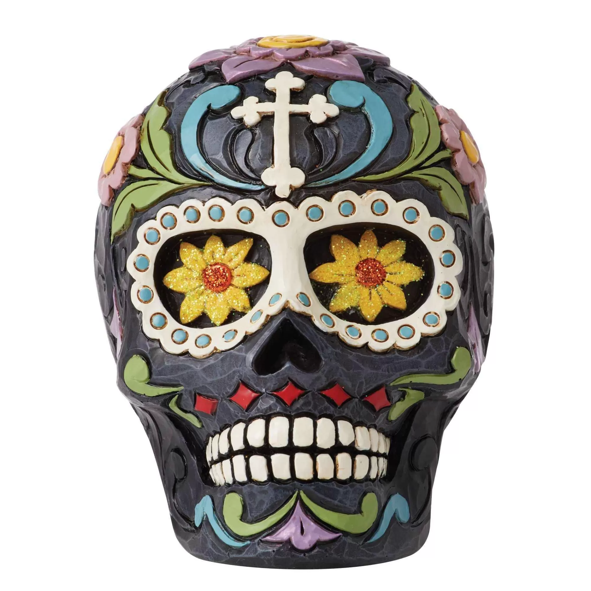 Jim Shore Heartwood Creek Day Of The Dead Black Skull