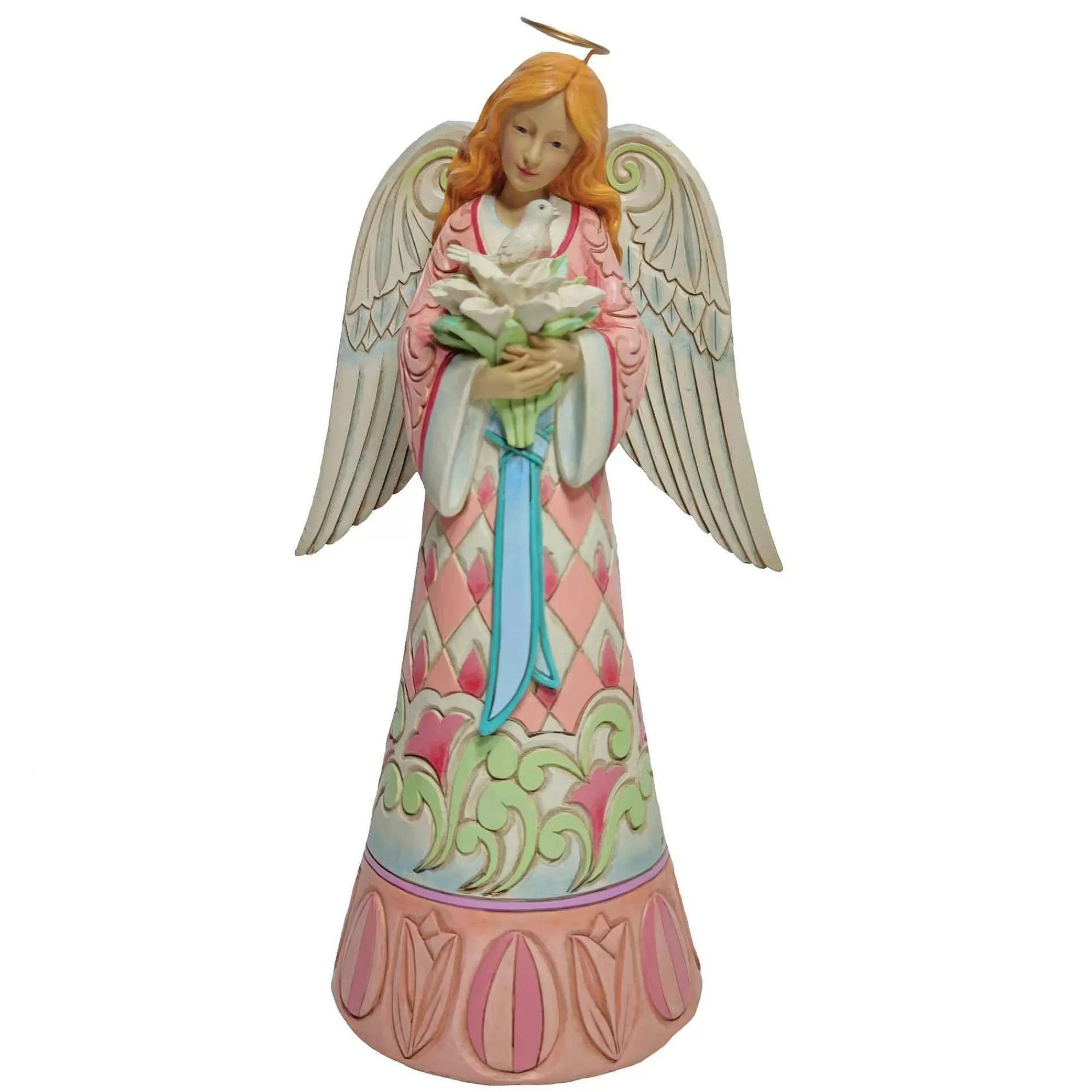 Jim Shore Heartwood Creek Easter Angel With Lilies/Dove