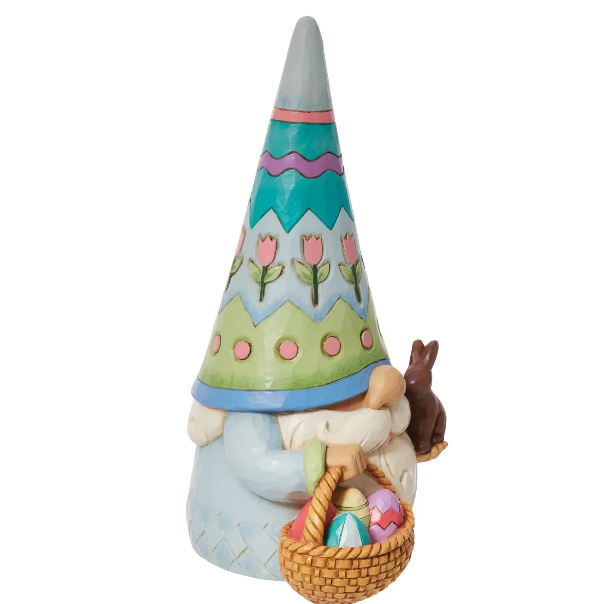 Jim Shore Heartwood Creek Easter Gnome With Basket Of Eg