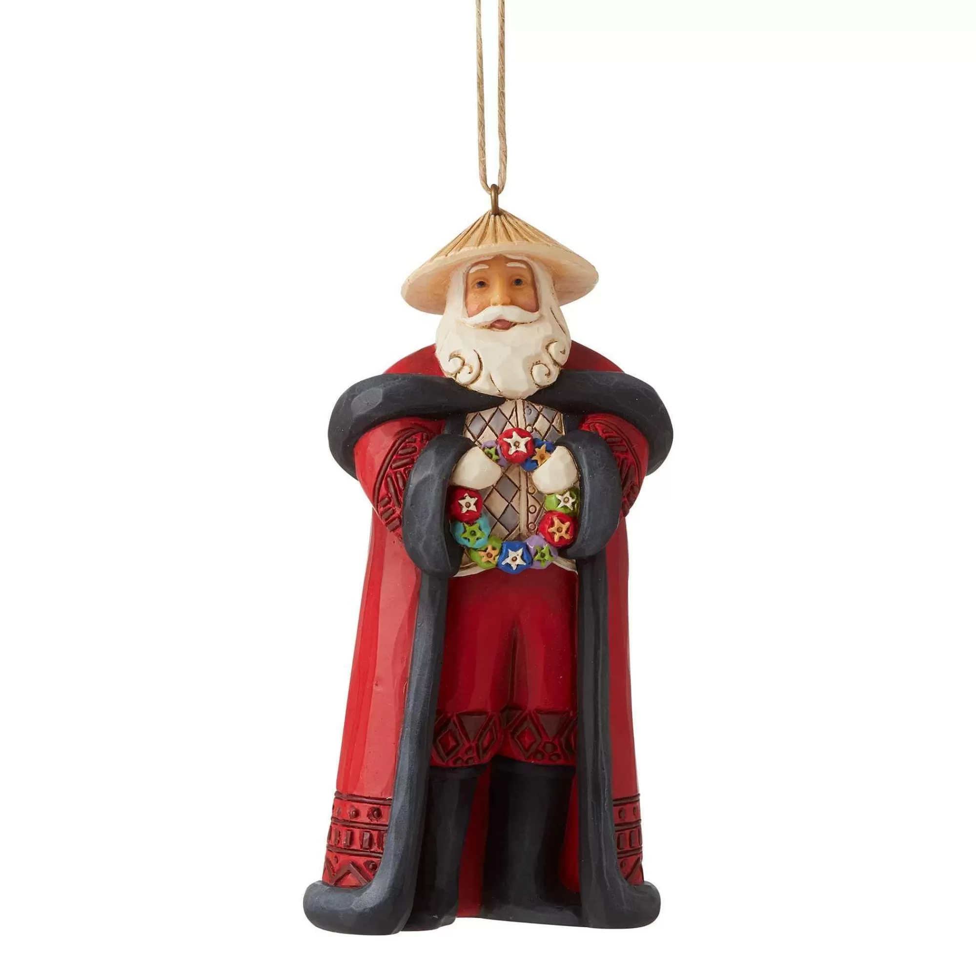 Jim Shore Heartwood Creek Filipino Santa Ornament