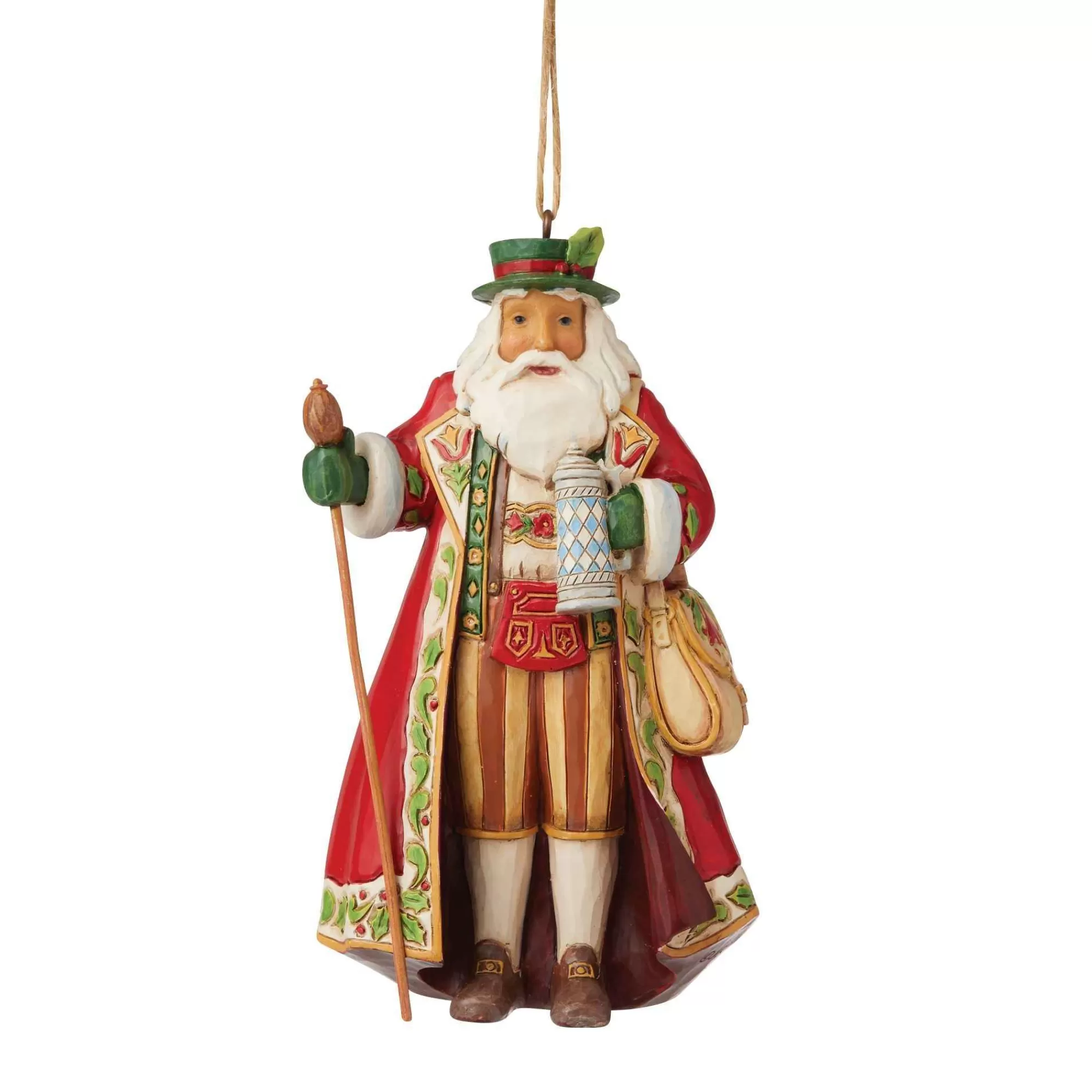 Jim Shore Heartwood Creek German Santa Ornament