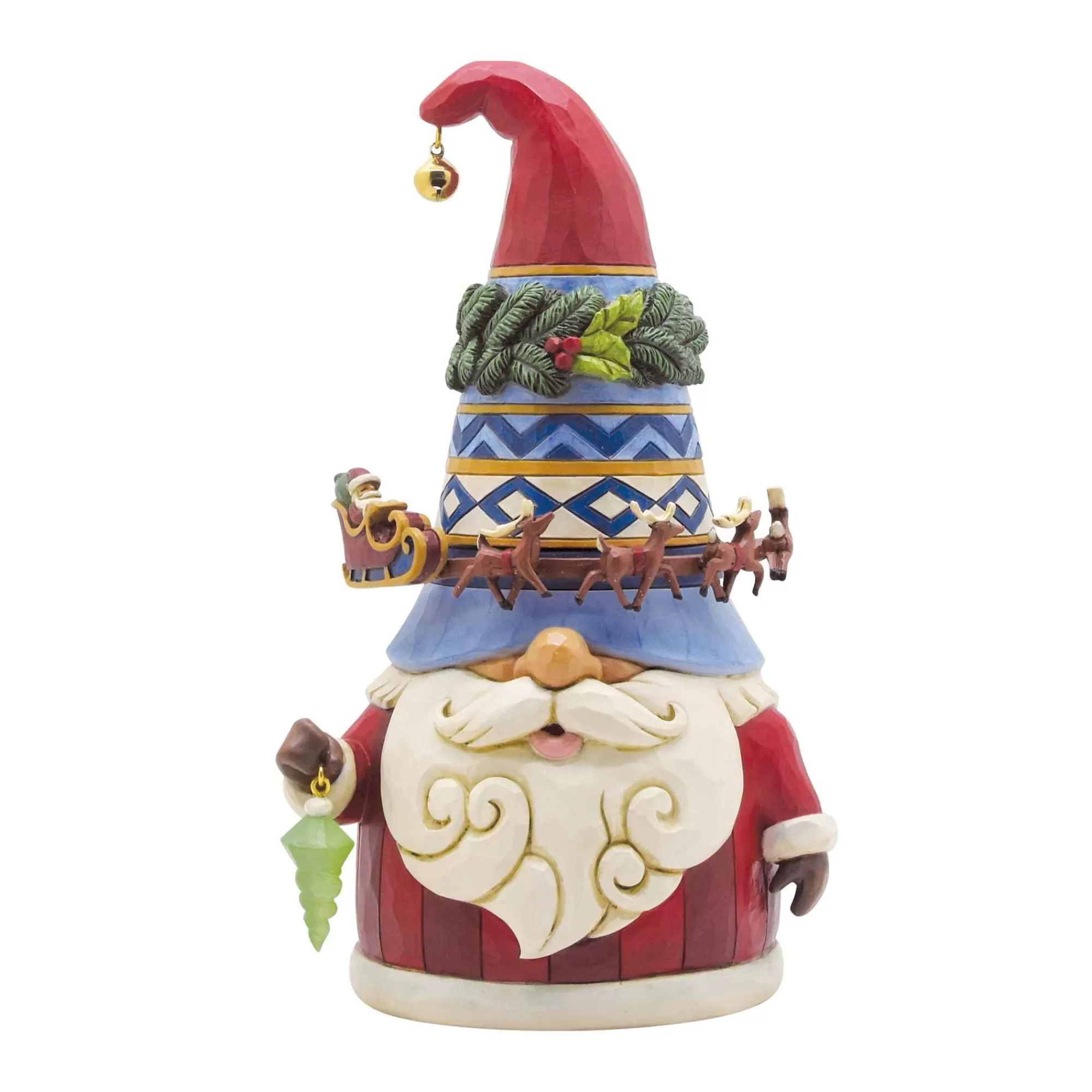 Jim Shore Heartwood Creek Gnome Rotating Sleigh Around