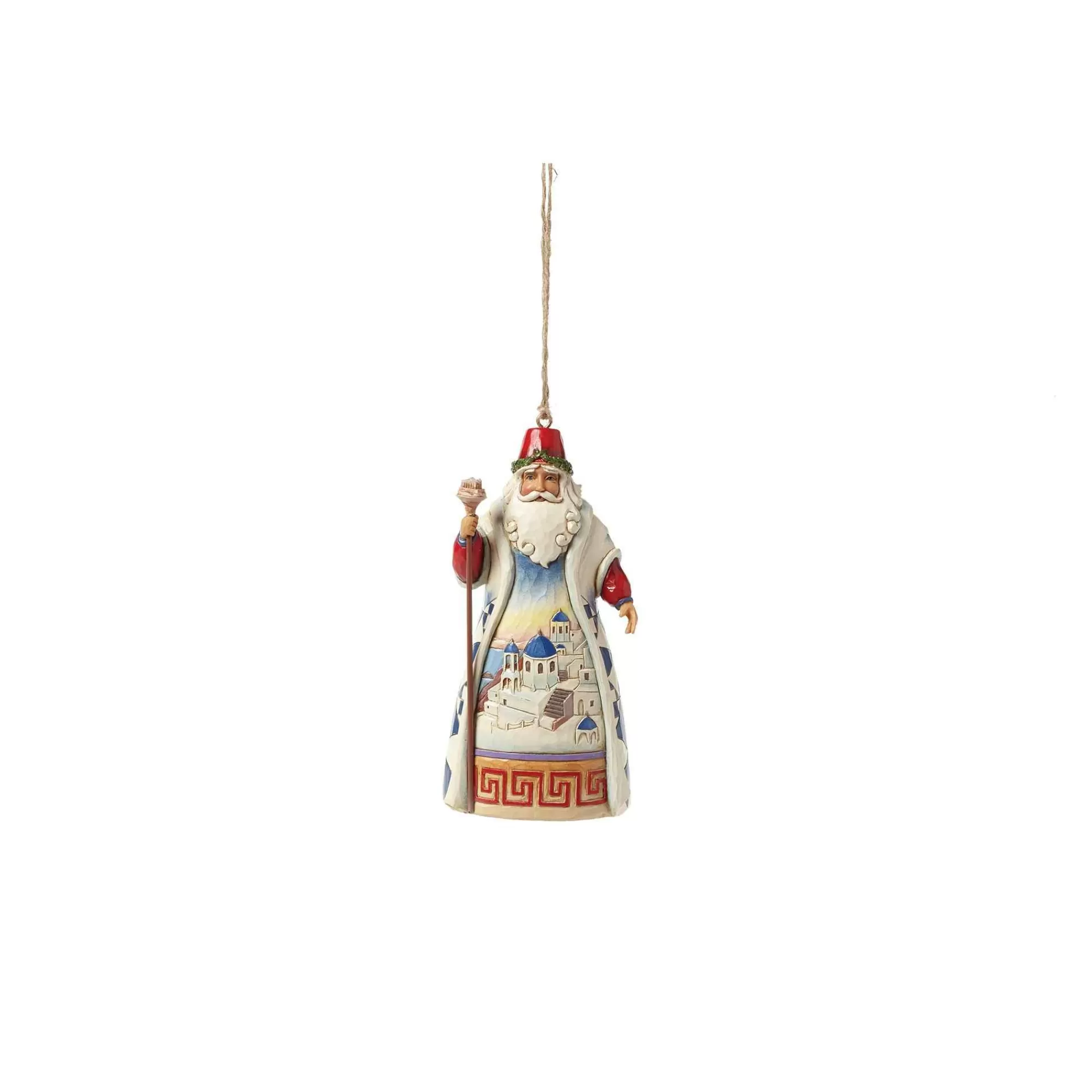 Jim Shore Heartwood Creek Greek Santa Ornament