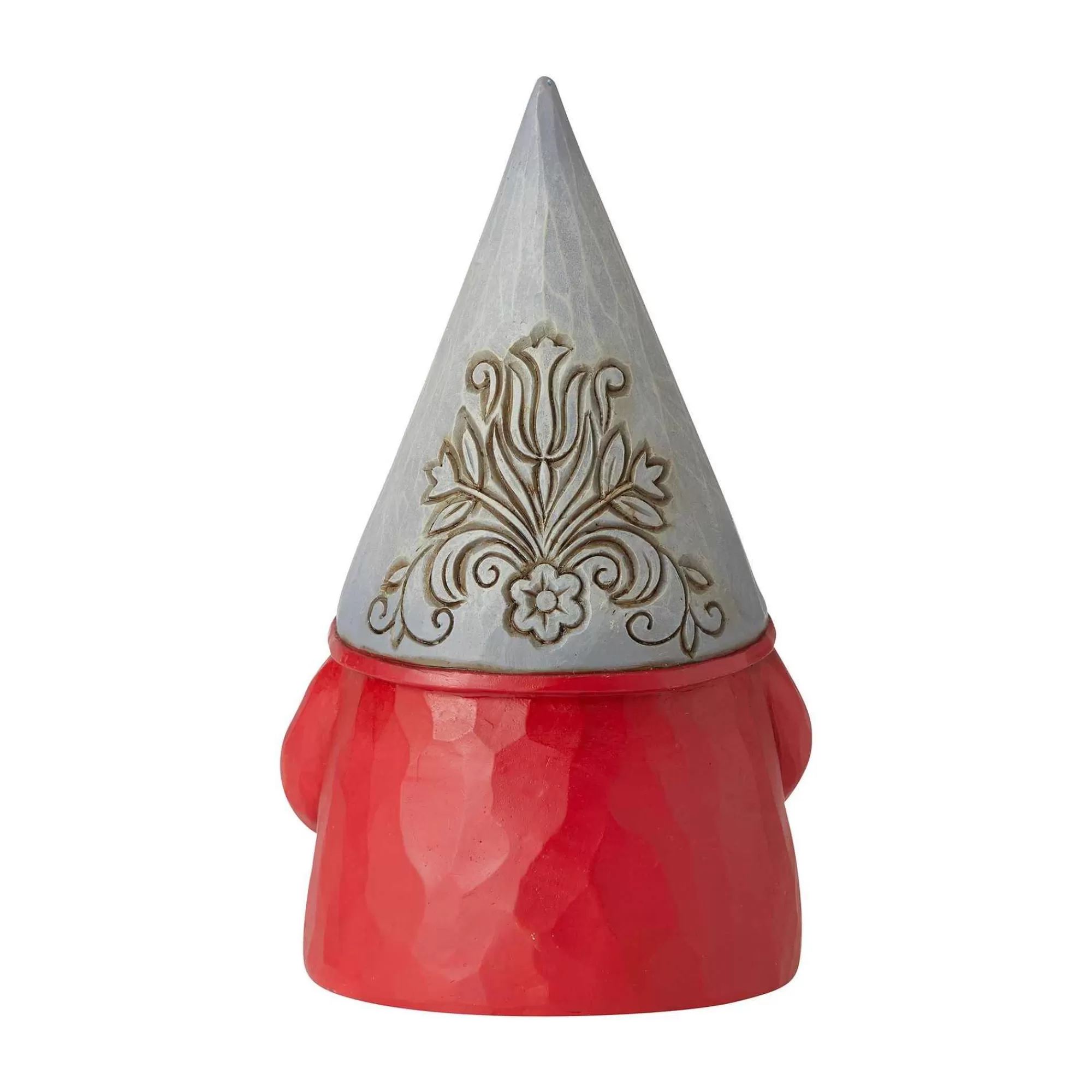 Jim Shore Heartwood Creek Grey Floral Hat Gnome