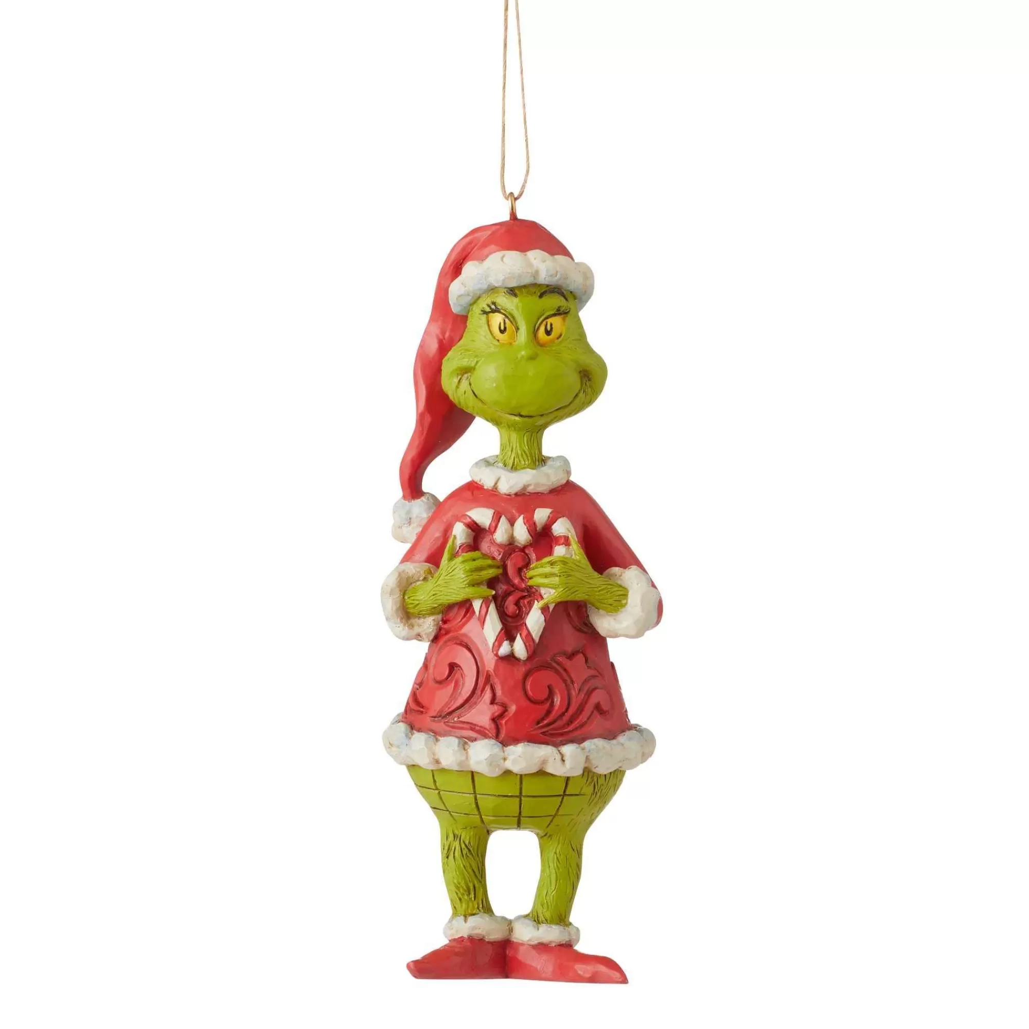 Grinch by Jim Shore Grinch Holding Candy Cane Orn