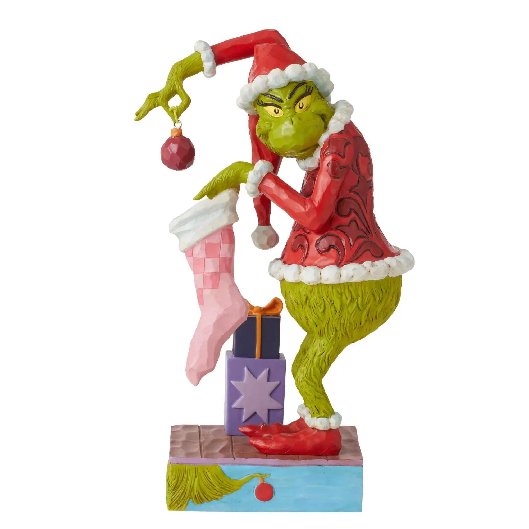 Grinch by Jim Shore Grinch Stealing Ornament