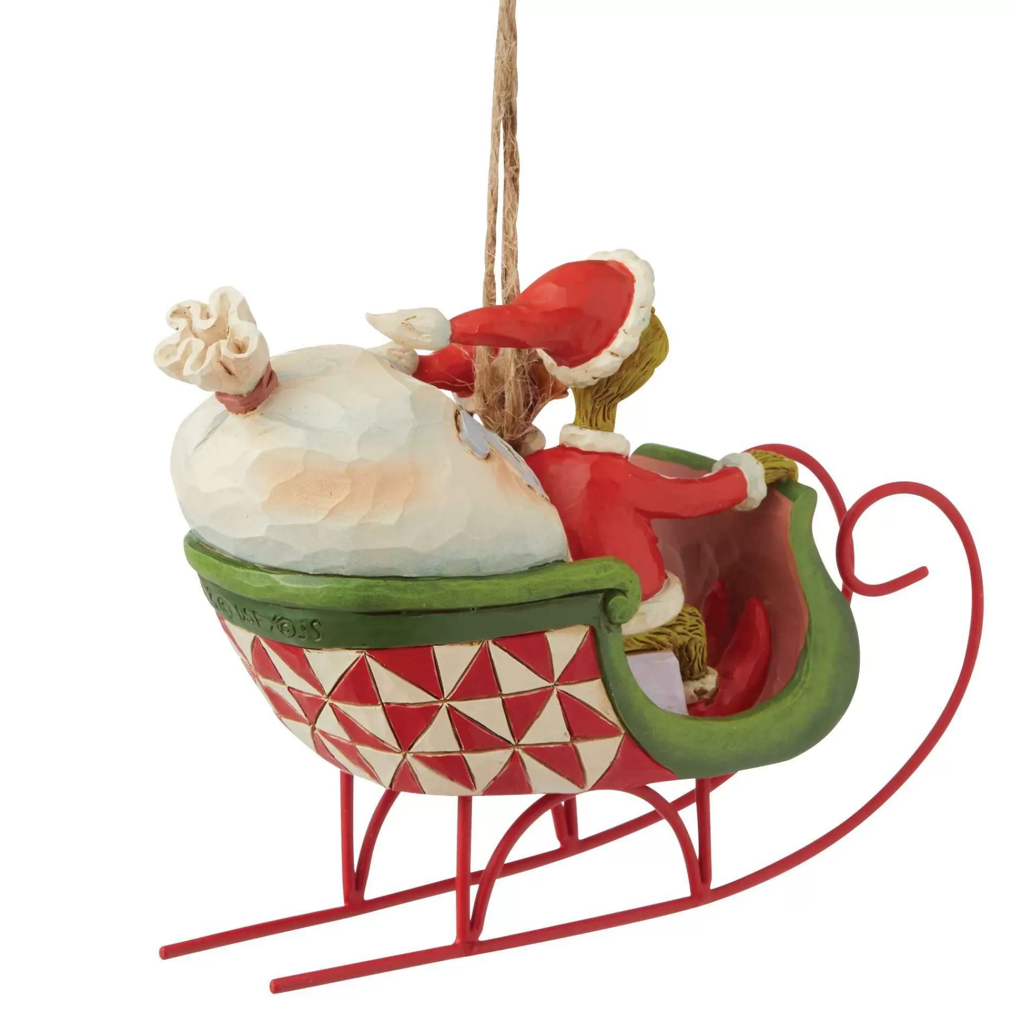 Grinch by Jim Shore Grinch/Max In Sleigh Ornament