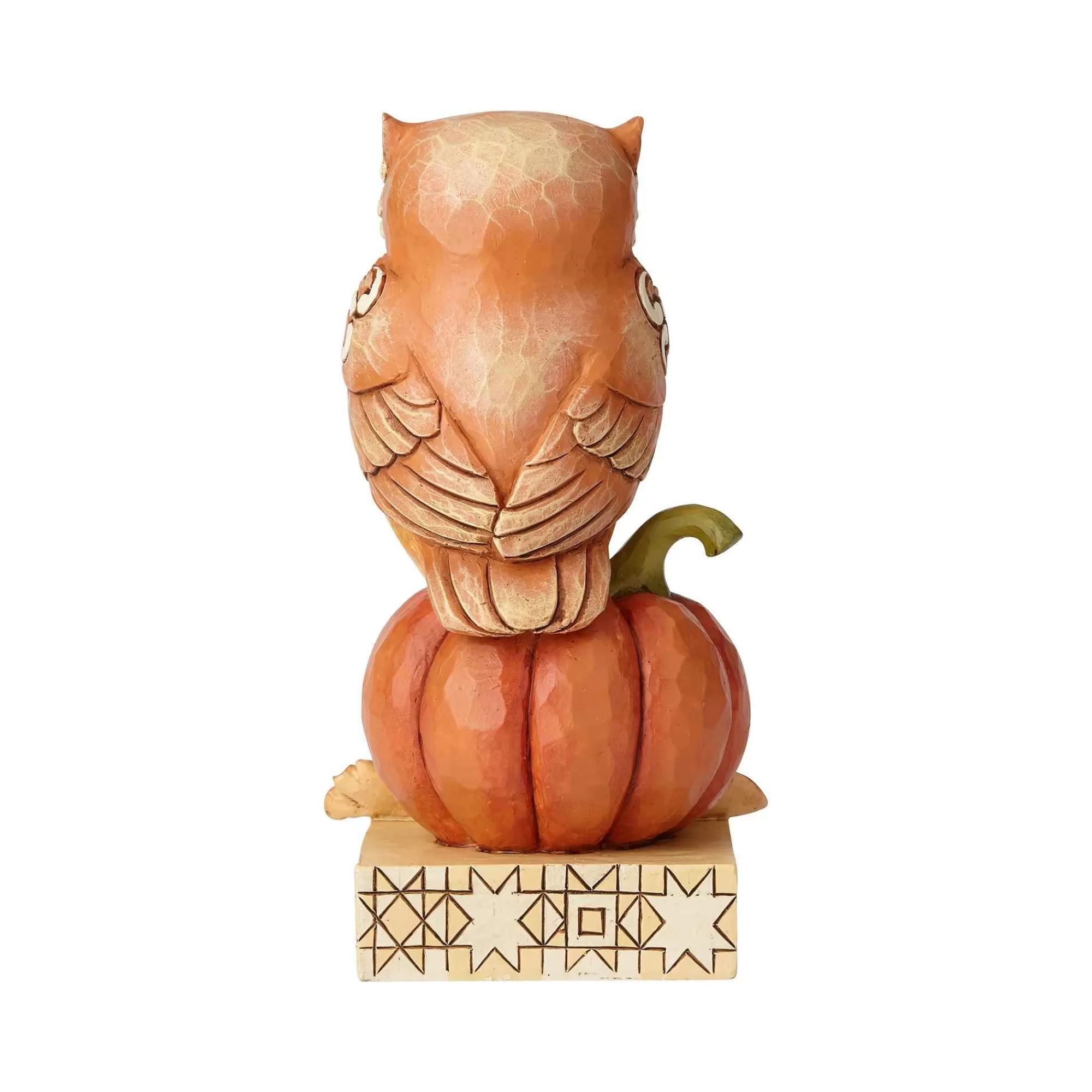 Jim Shore Heartwood Creek Harvest Owl On Pumpkin