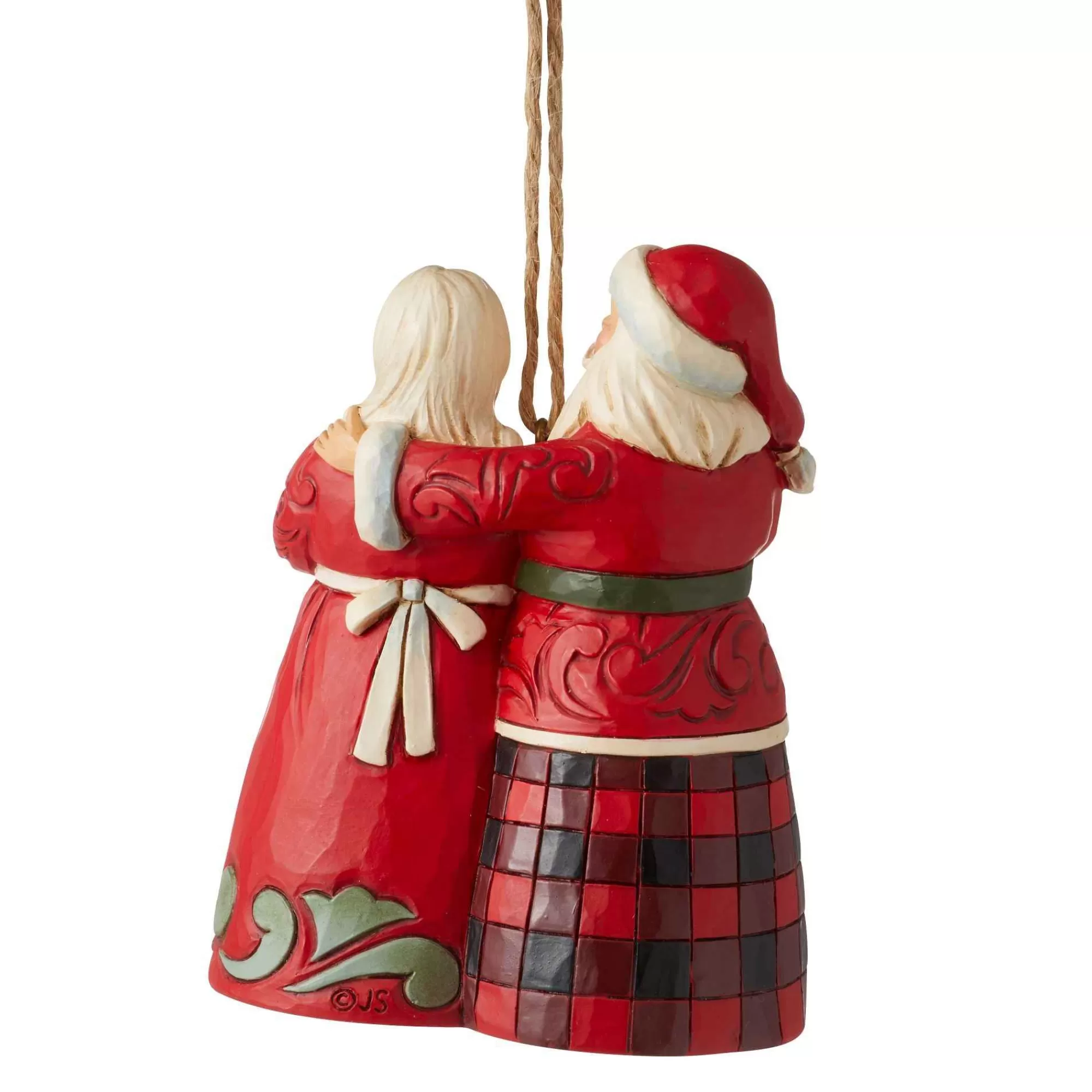 Jim Shore Heartwood Creek Hg Santa & Mrs. Claus Ornament