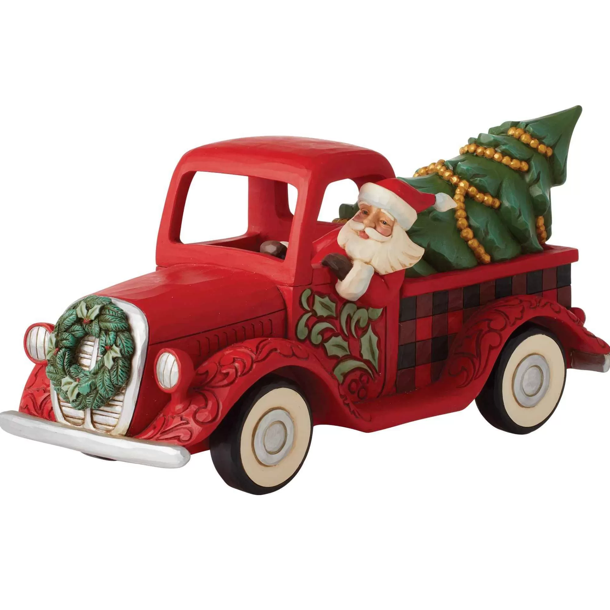 Jim Shore Heartwood Creek Highland Glen Santa Truck Fig