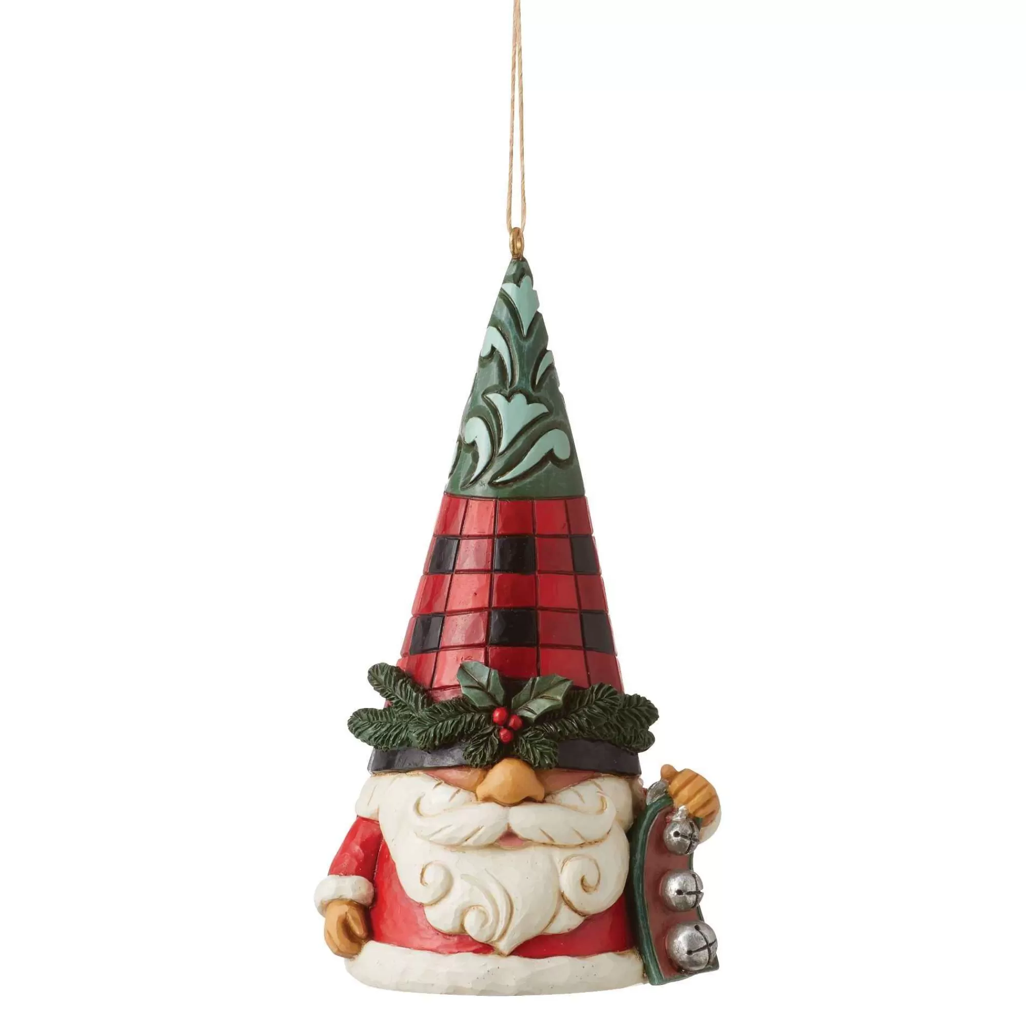 Jim Shore Heartwood Creek Highland Gnome With Bells Orn