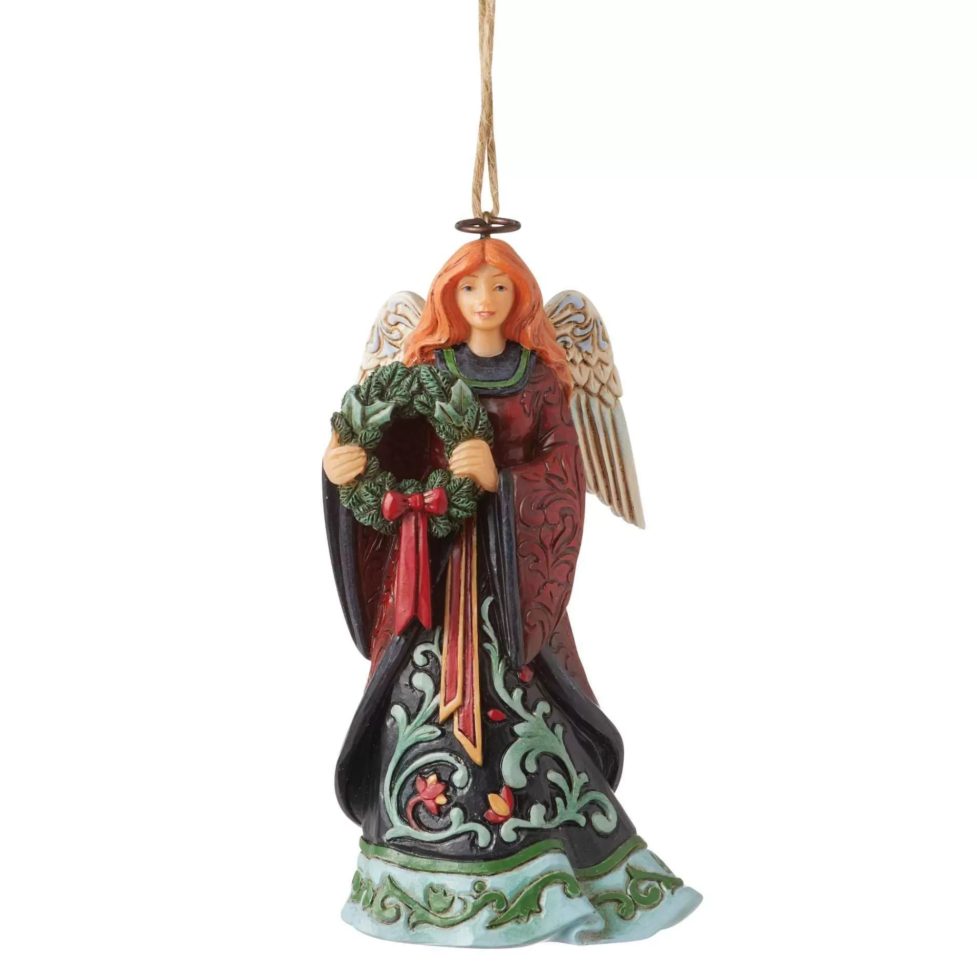 Jim Shore Heartwood Creek Holiday Manor Angel Ornament