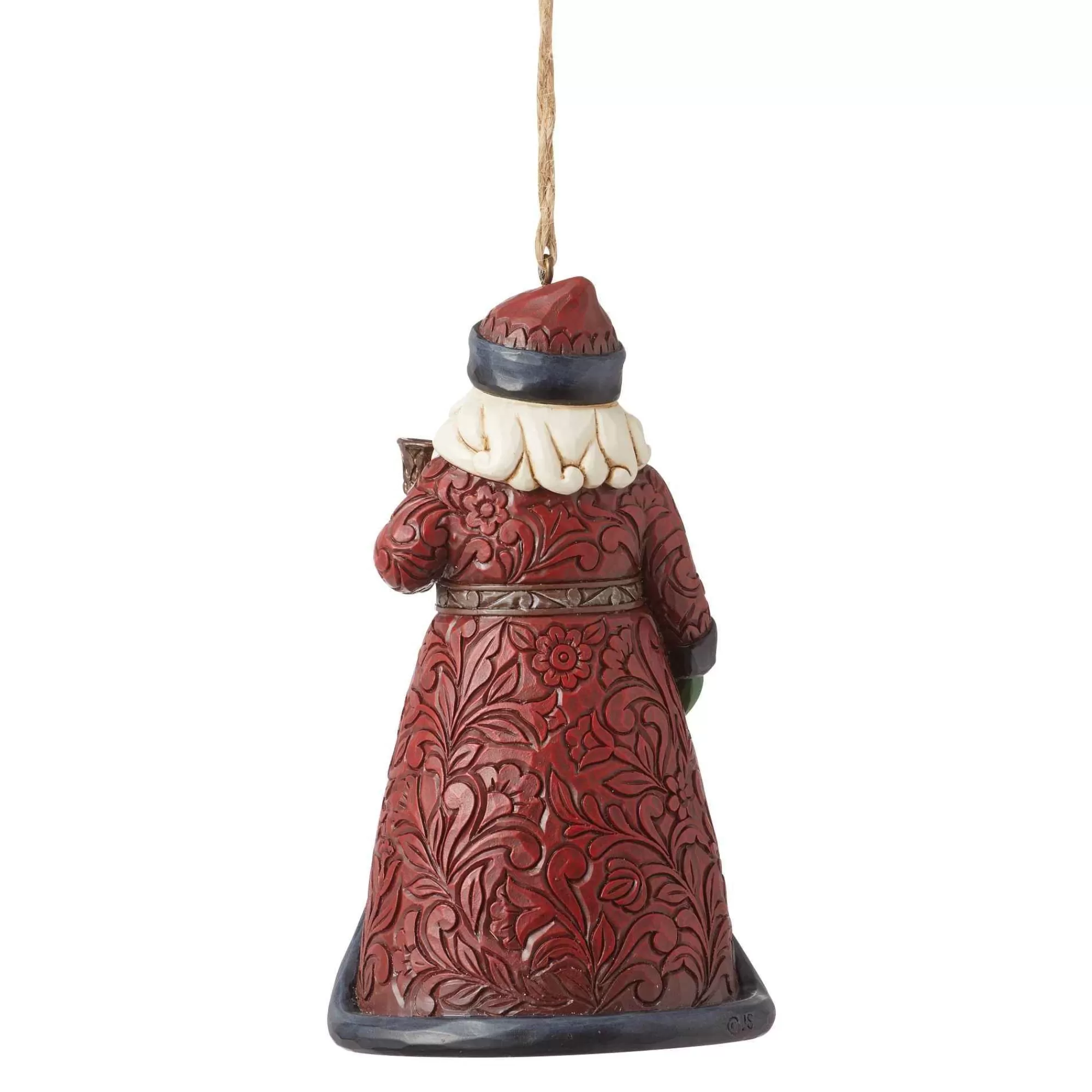 Jim Shore Heartwood Creek Holiday Manor Santa Bell Orn