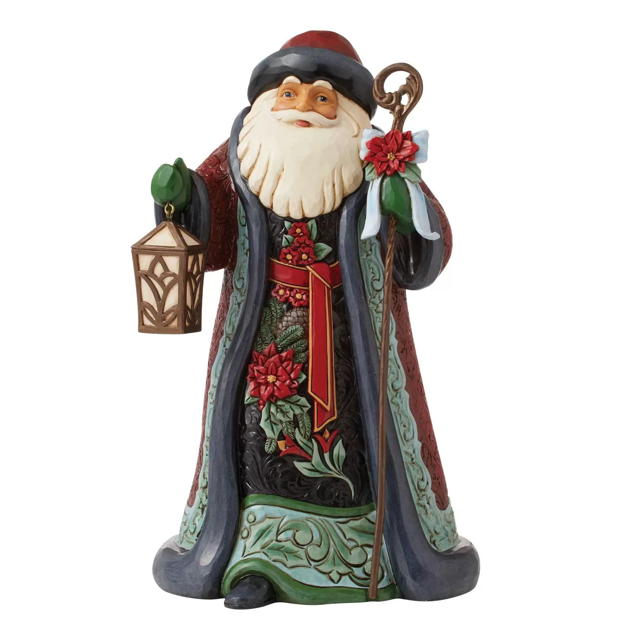 Jim Shore Heartwood Creek Holiday Manor Santa With Cane