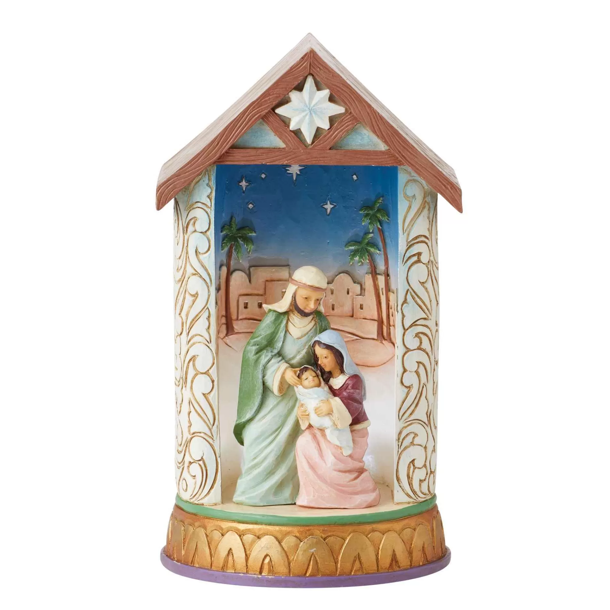 Jim Shore Heartwood Creek Holy Family Lighted Diorama