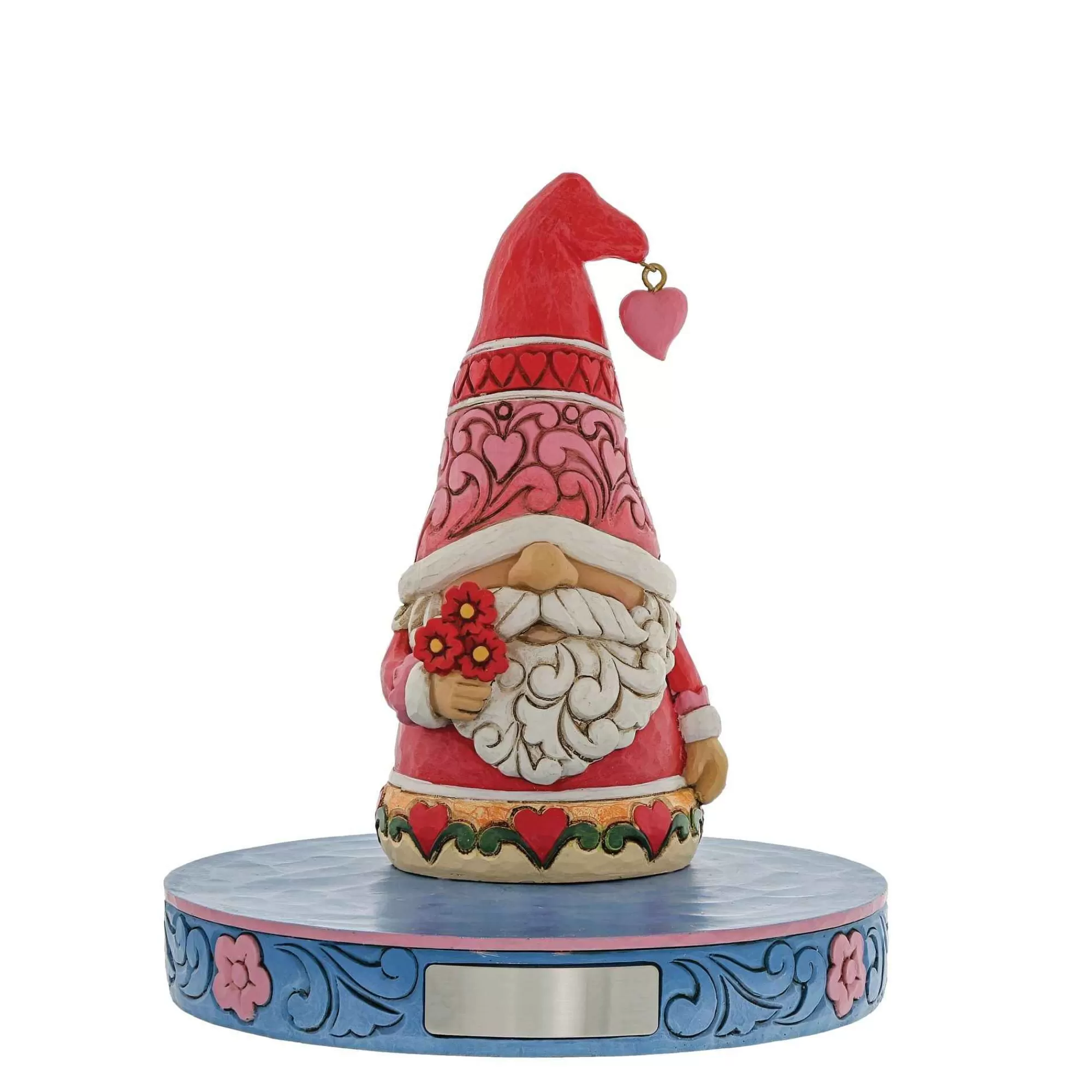 Jim Shore Heartwood Creek Love Gnome With Red Hearts Hat