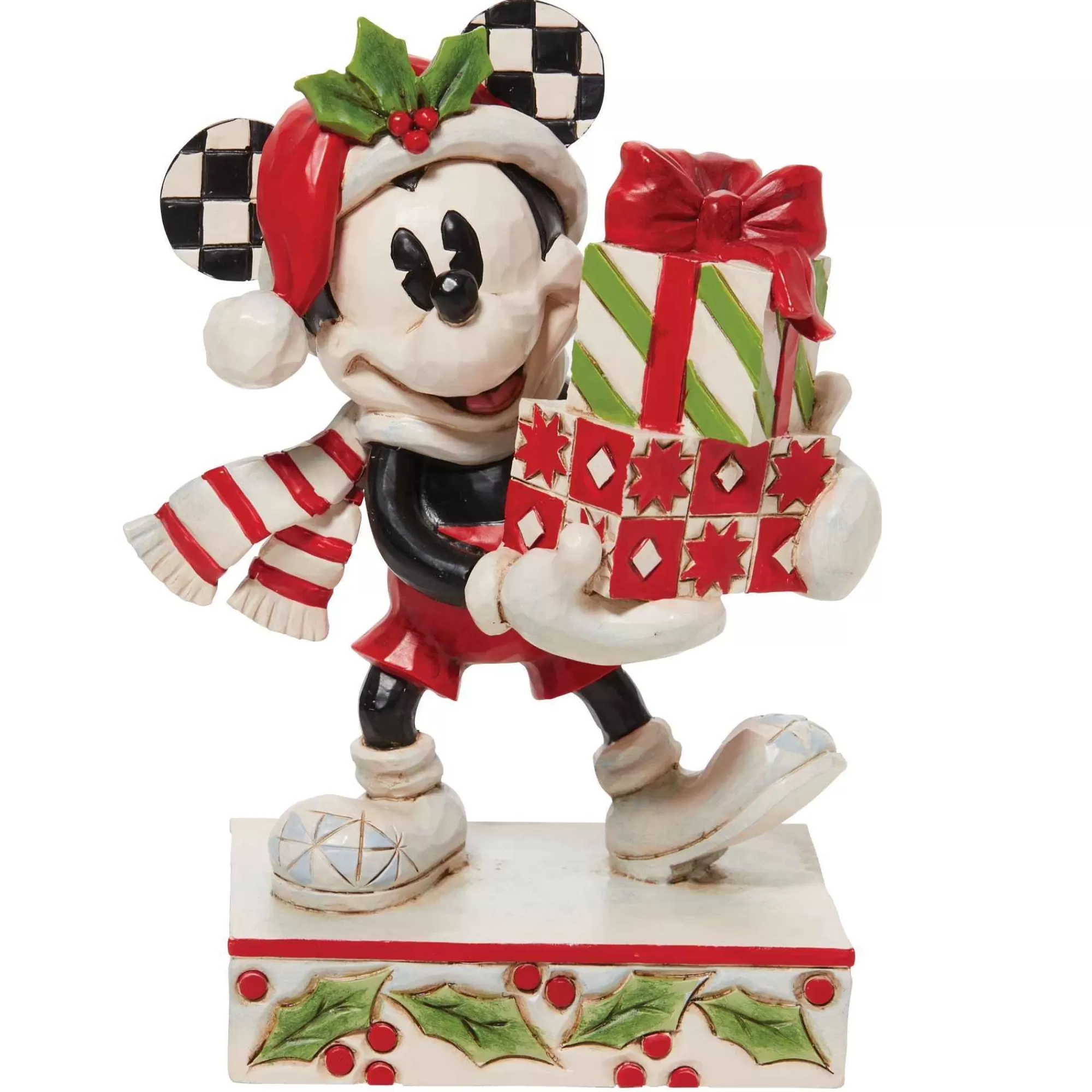 Disney Traditions Mickey Bwr&G Stacked Presents