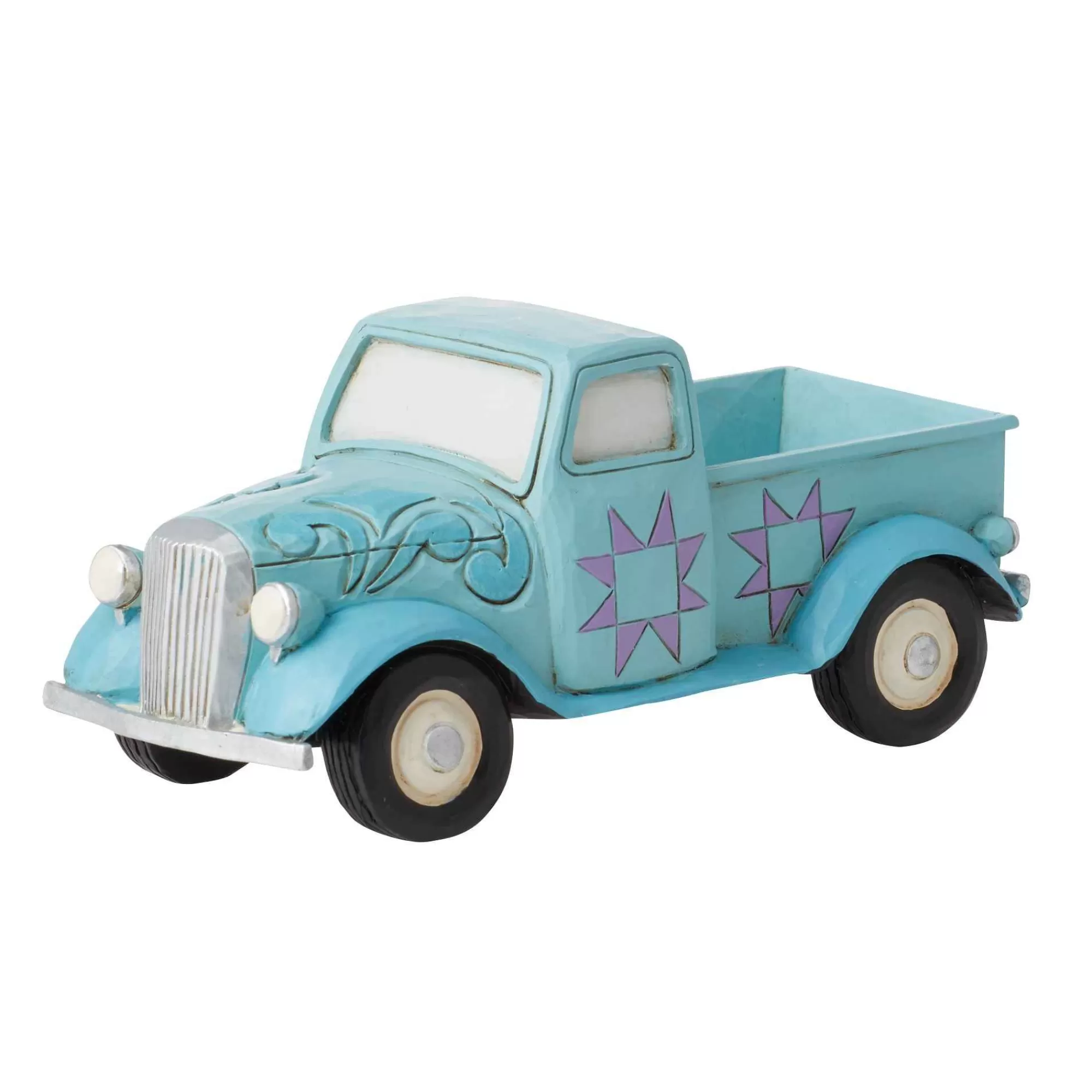 Jim Shore Heartwood Creek Mini Blue Pickup Truck