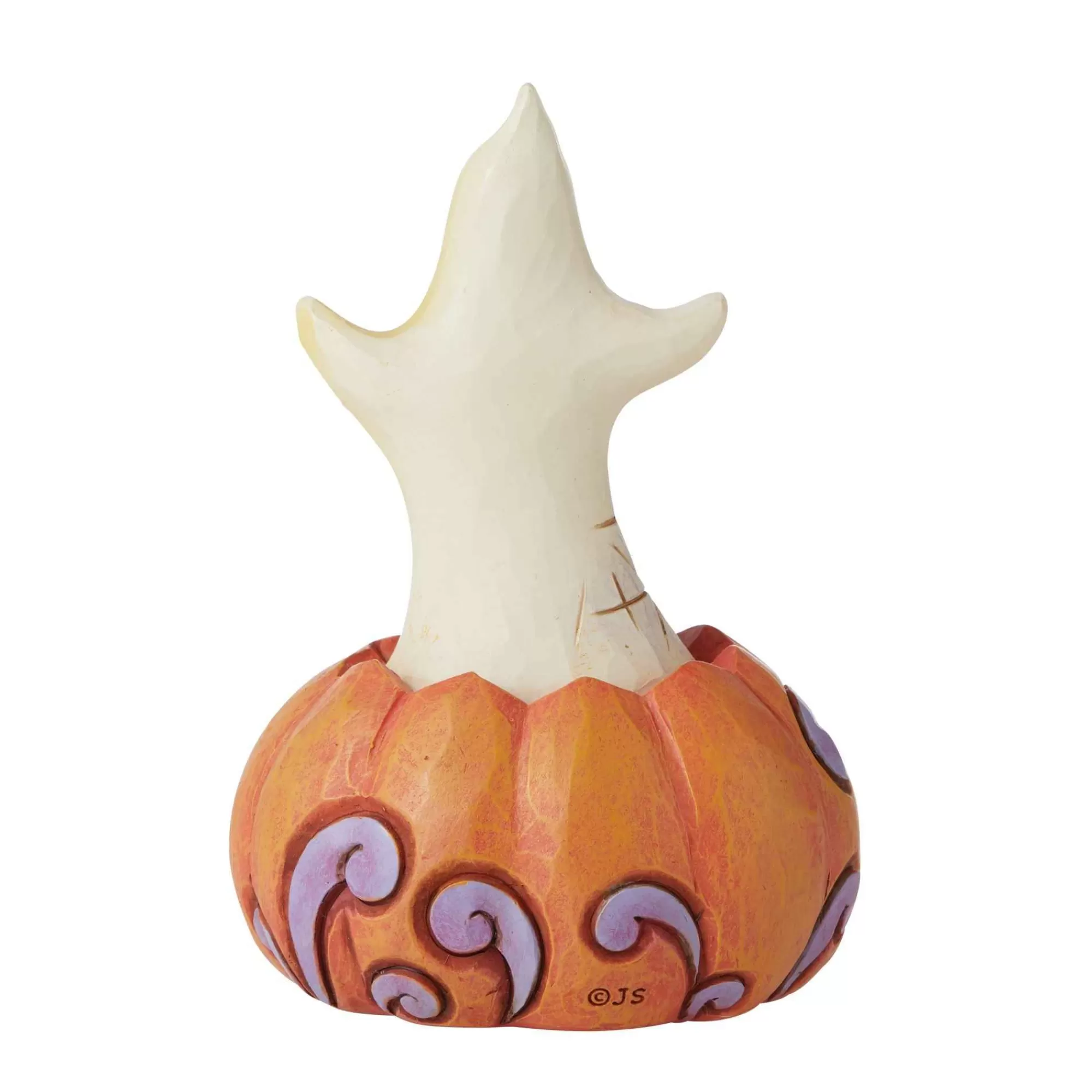 Jim Shore Heartwood Creek Mini Ghost In Pumpkin