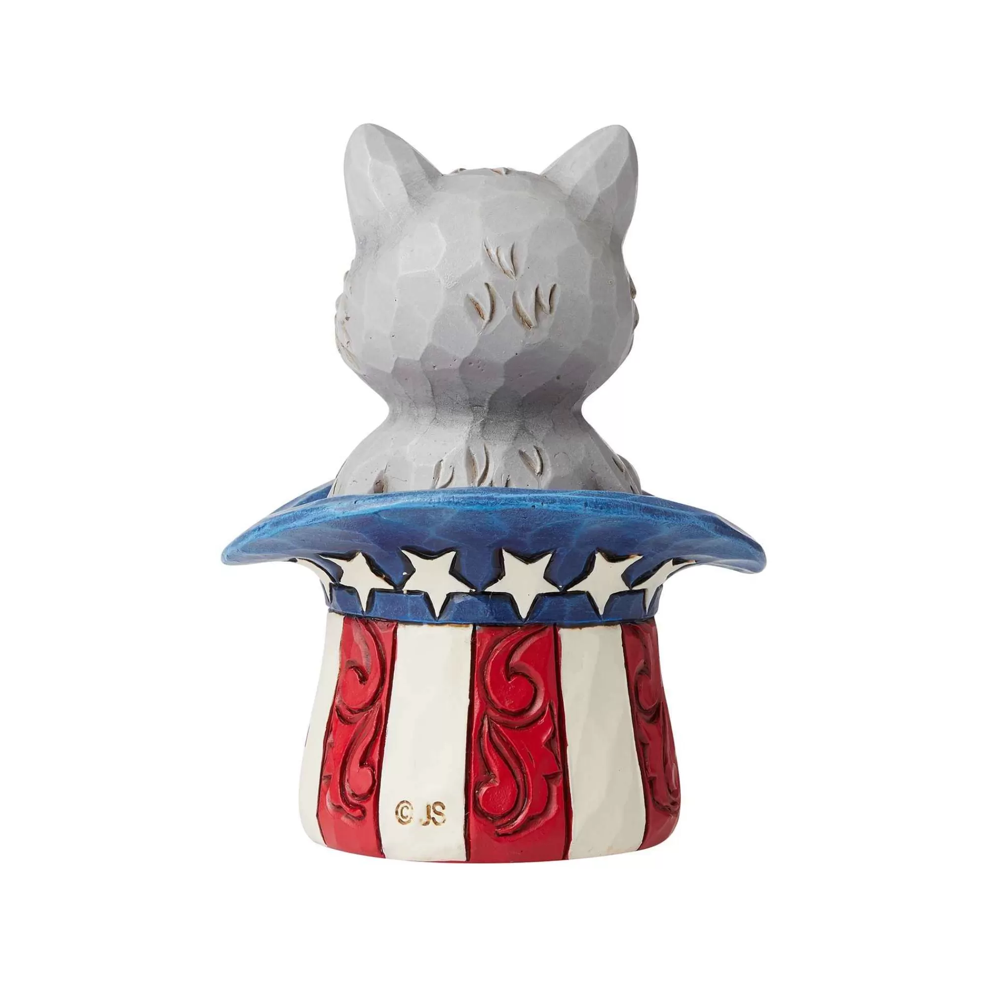 Jim Shore Heartwood Creek Mini Patriotic Kitten