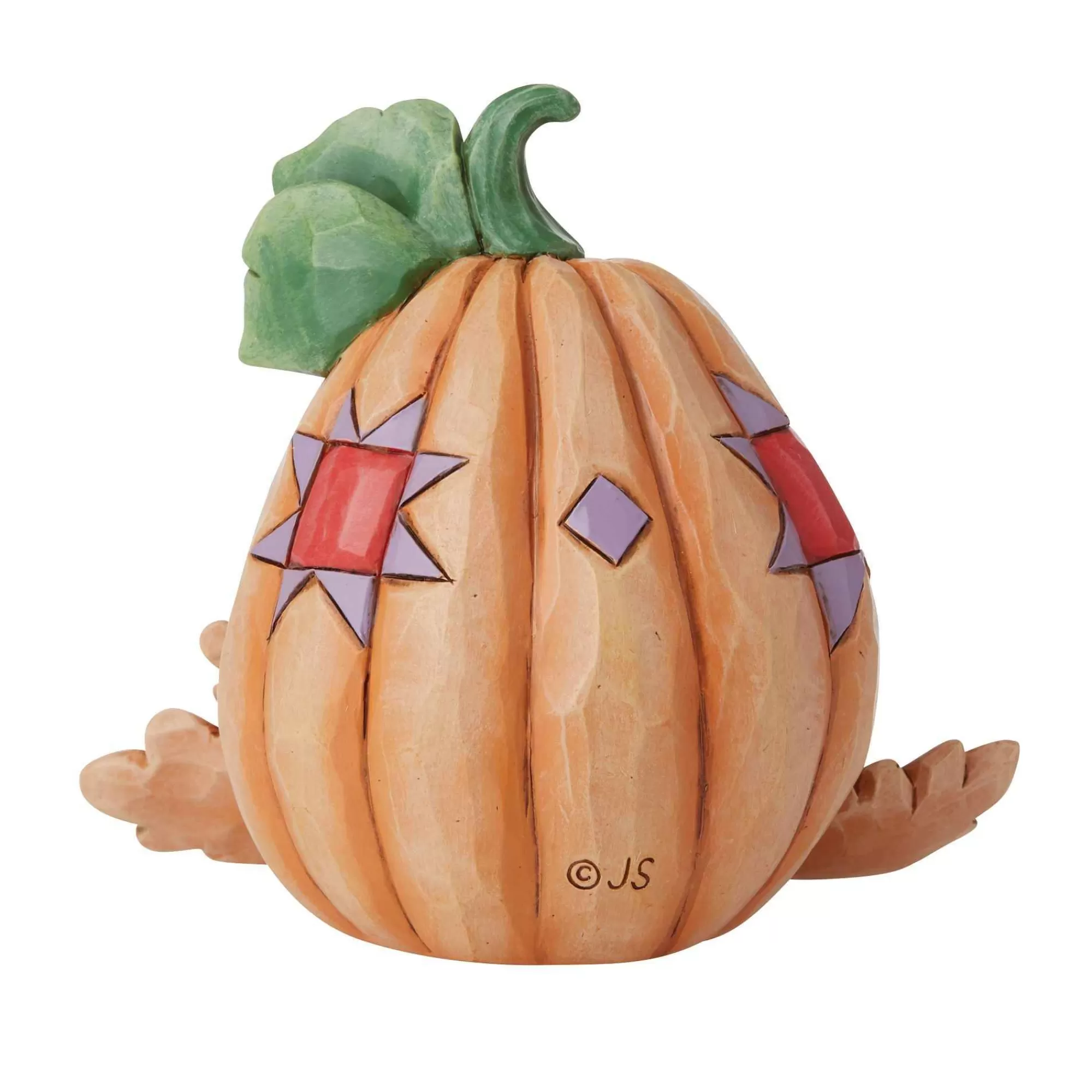 Jim Shore Heartwood Creek Mini Pumpkin With Bounty