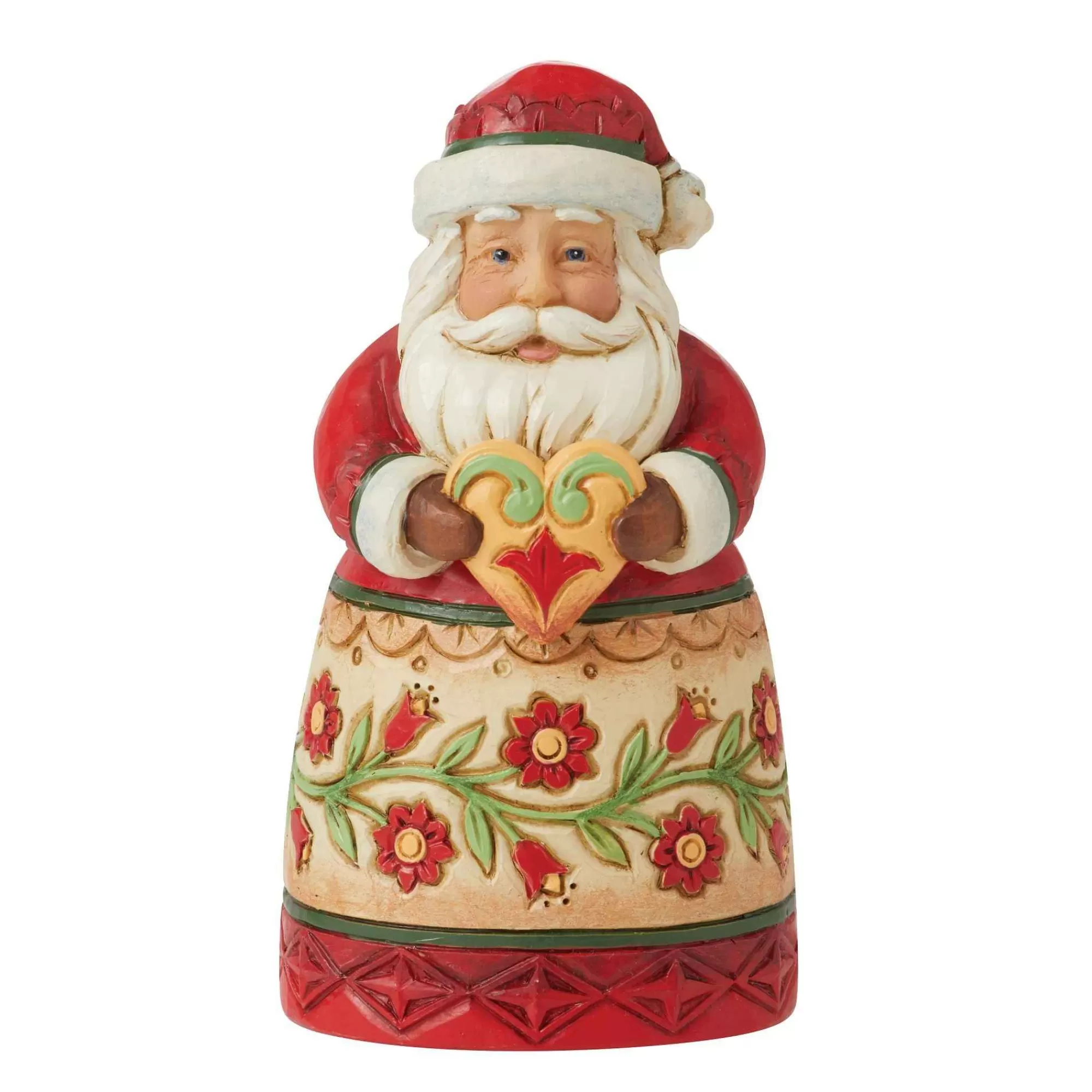 Jim Shore Heartwood Creek Mini Santa Holding Heart