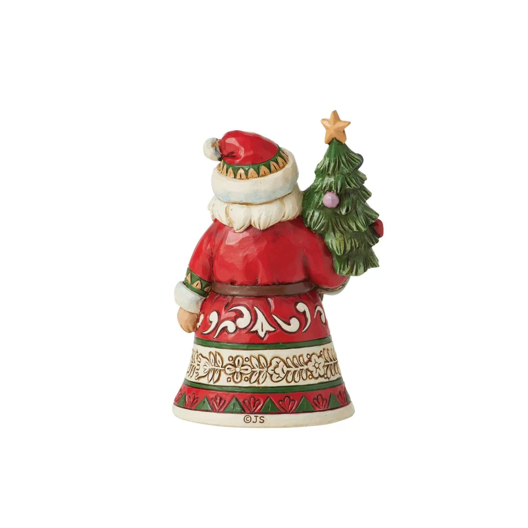 Jim Shore Heartwood Creek Mini Santa Holding Tree