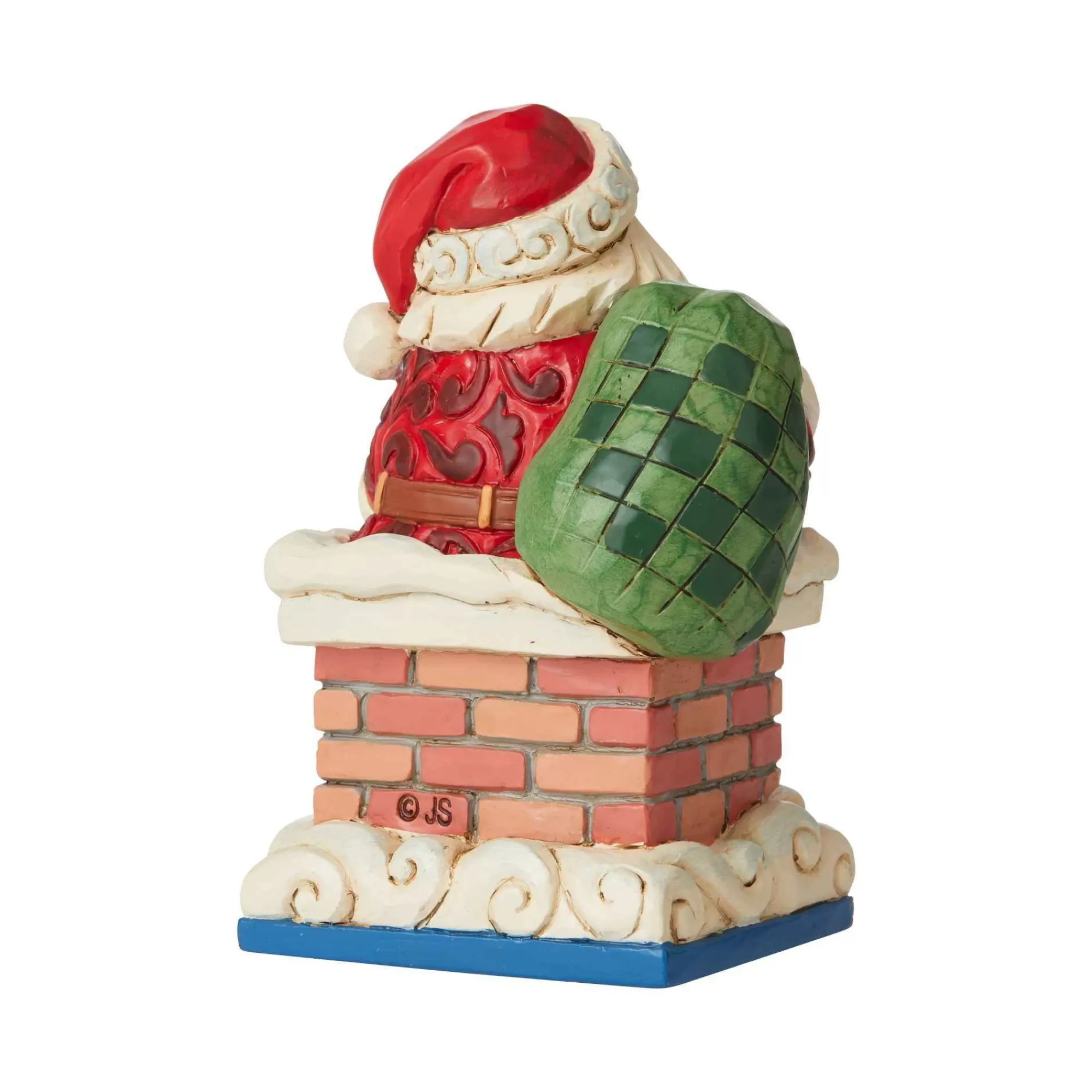 Jim Shore Heartwood Creek Mini Santa In Chimney