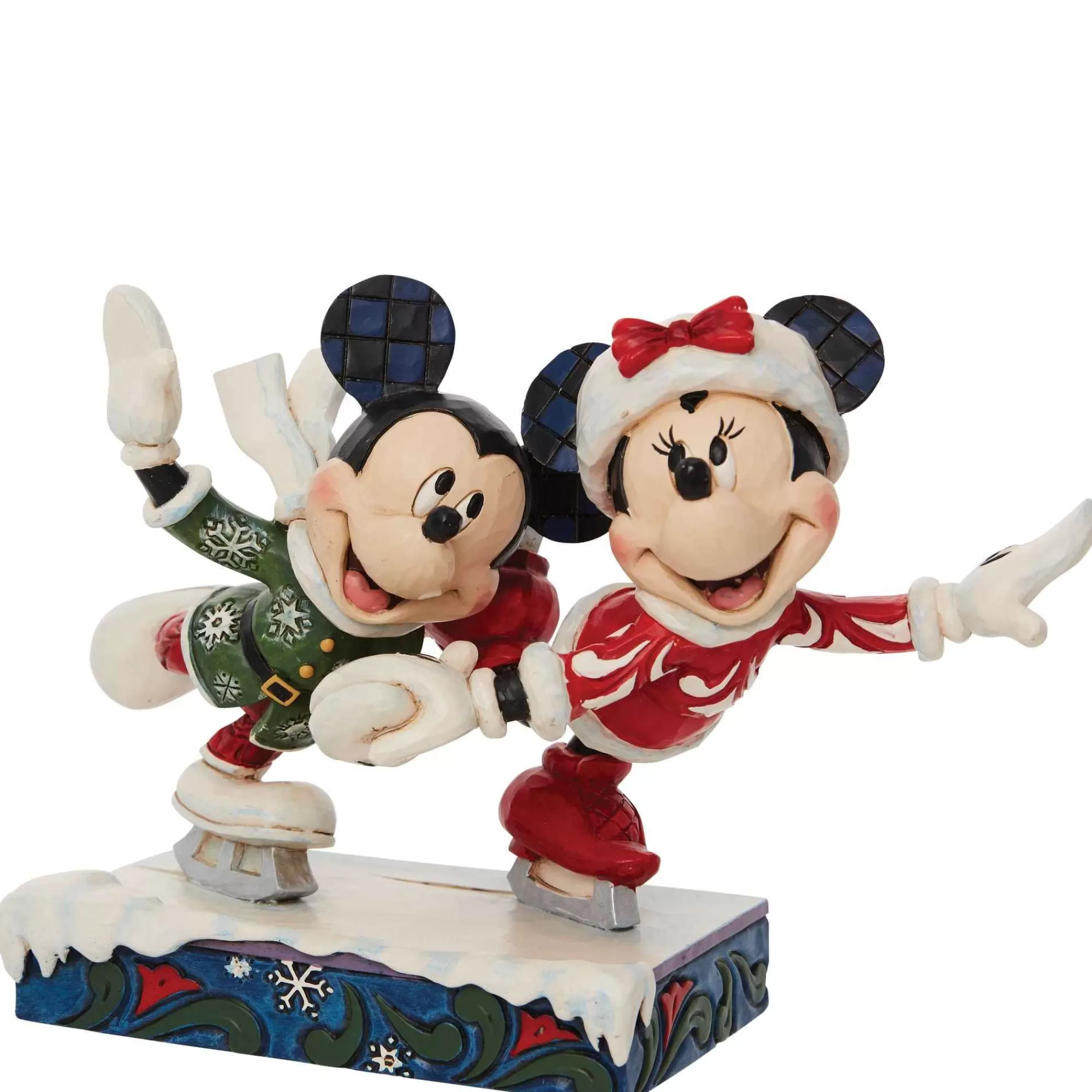 Disney Traditions Minnie And Mickey Ice Skating