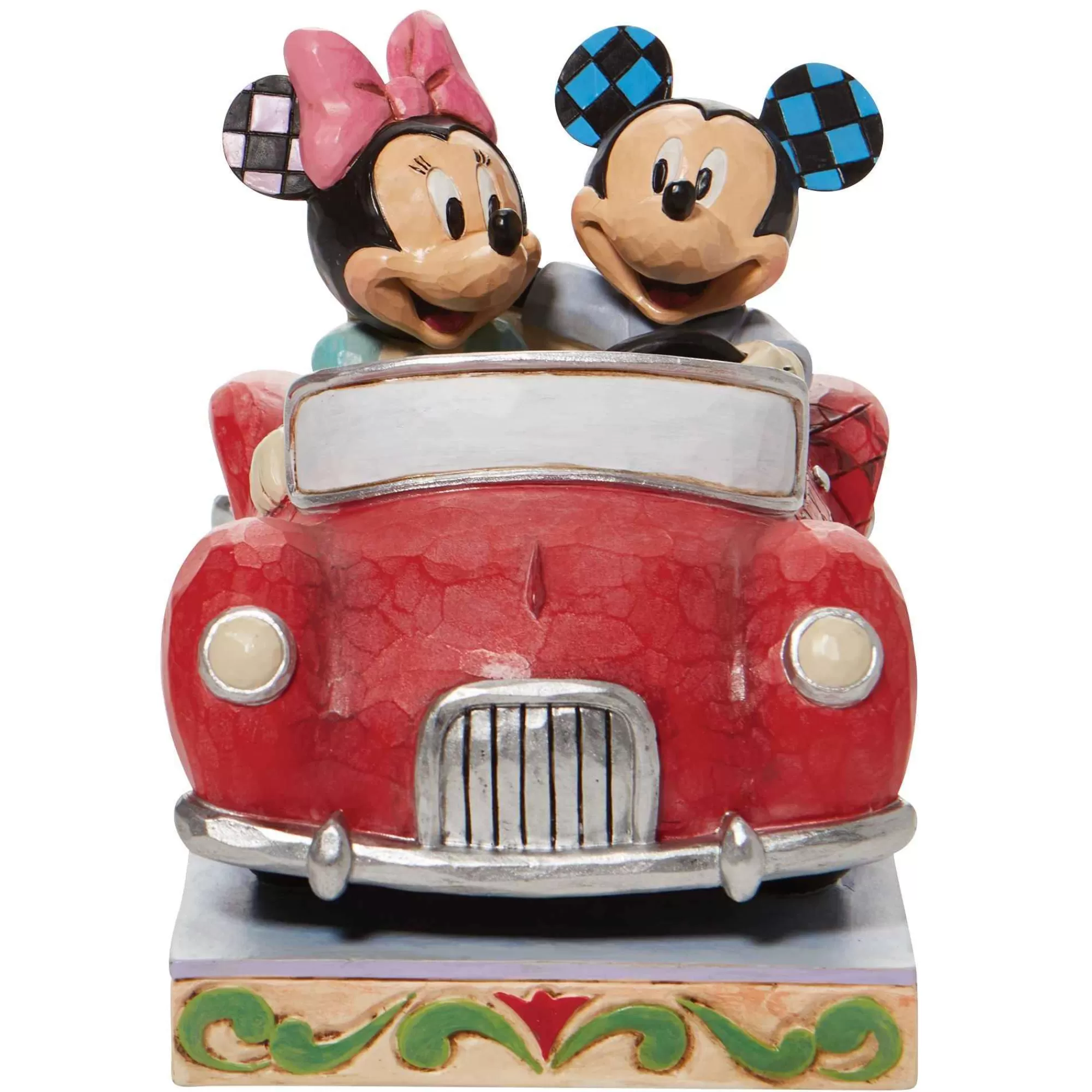 Disney Traditions Minnie And Mickey In Car