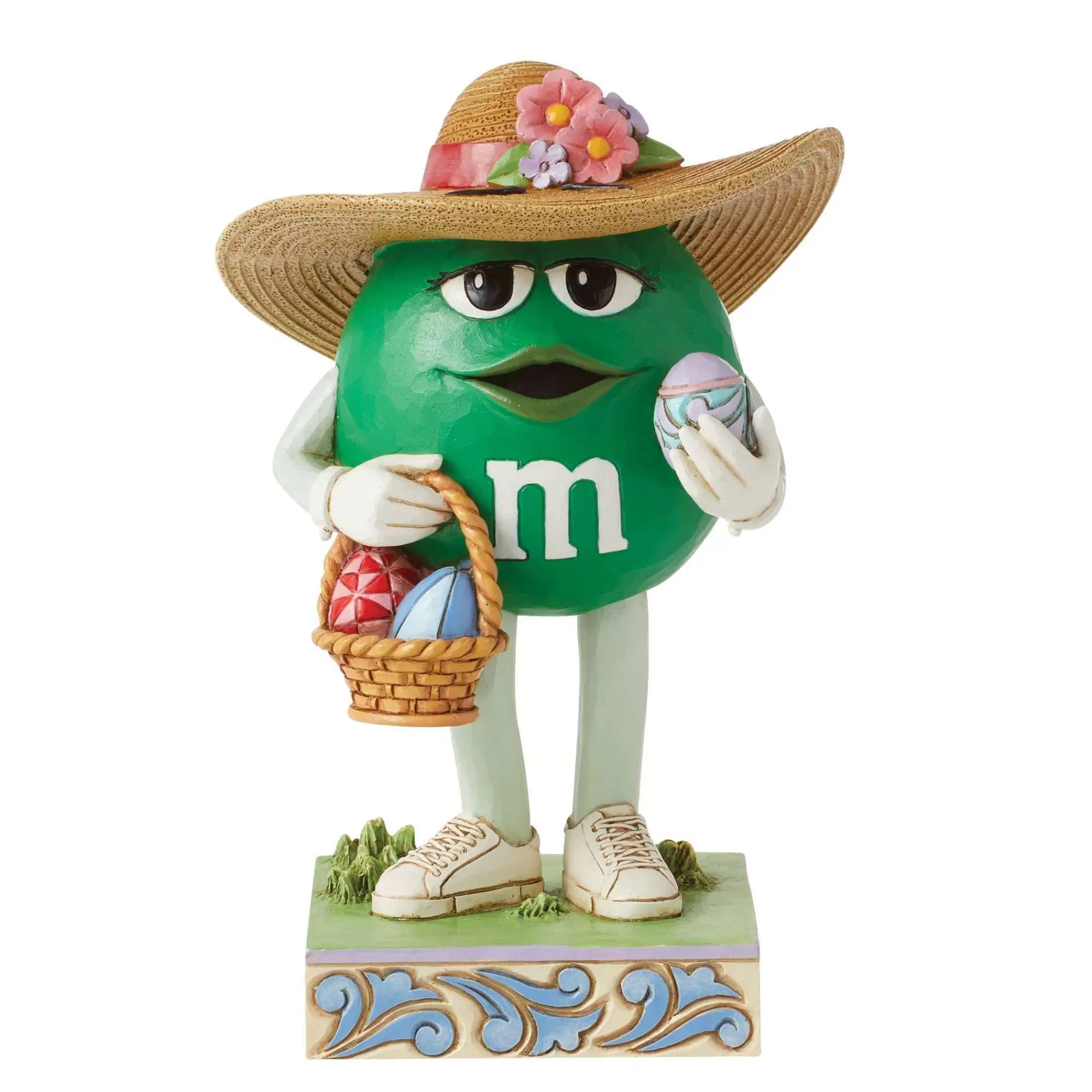 M&M's® by Jim Shore M&M's Green Character W/Basket