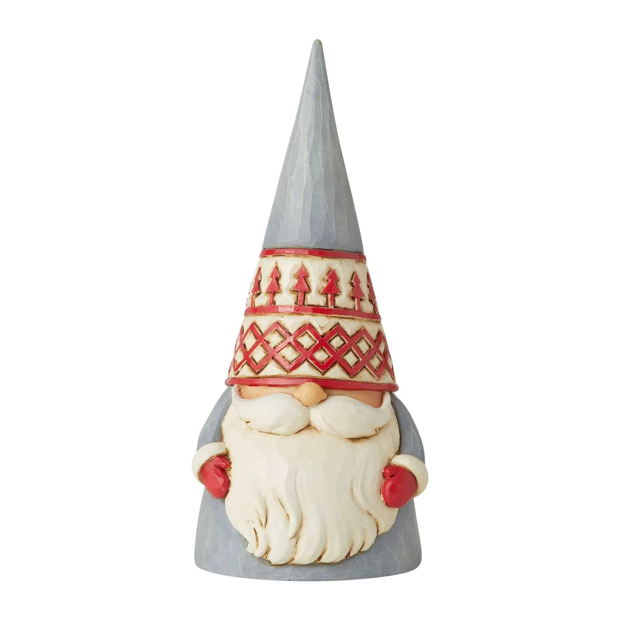 Jim Shore Heartwood Creek Nordic Grey Trees Hat Gnome